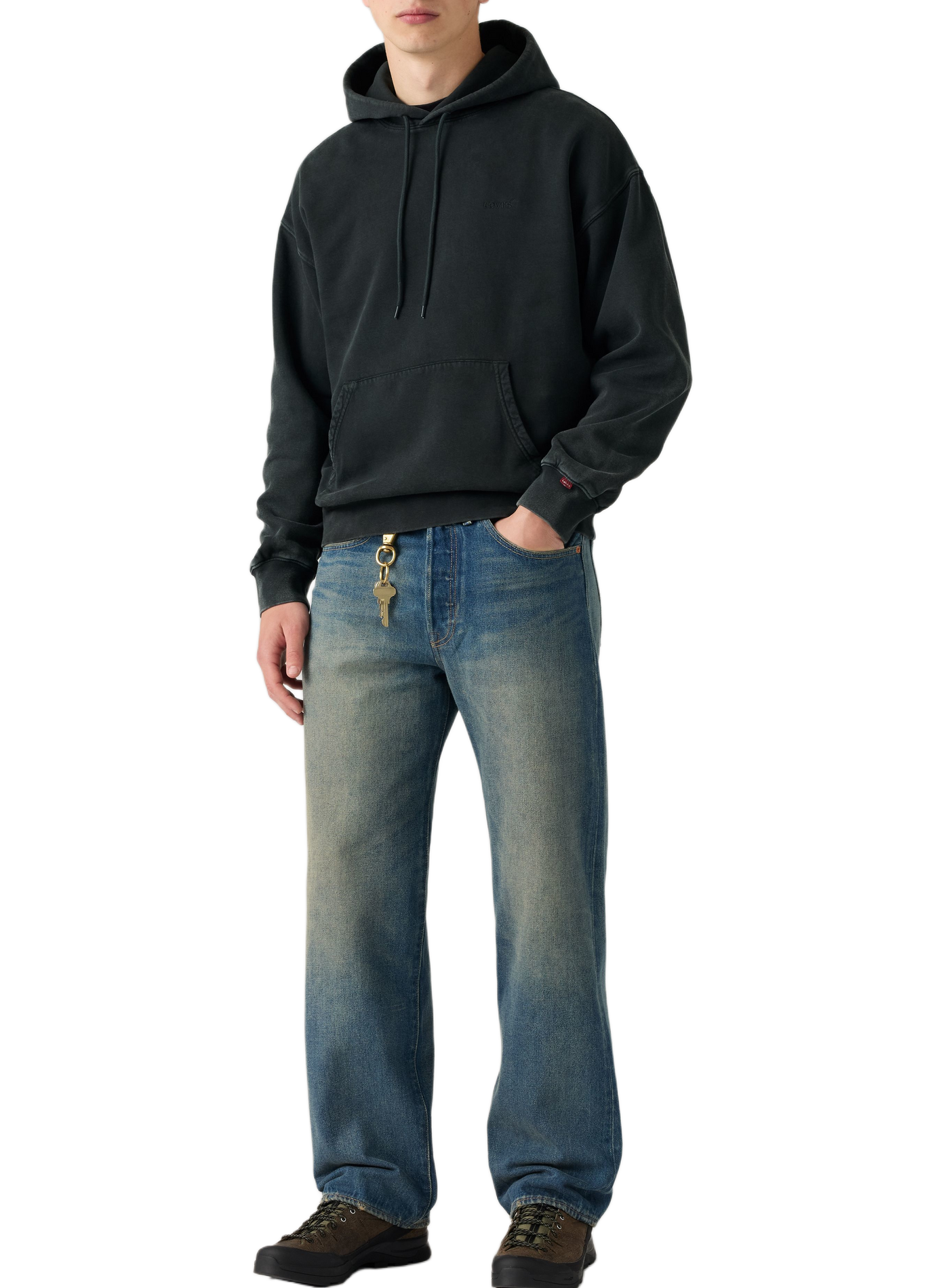 Weite Baumwolljeans LEVI'S Blau