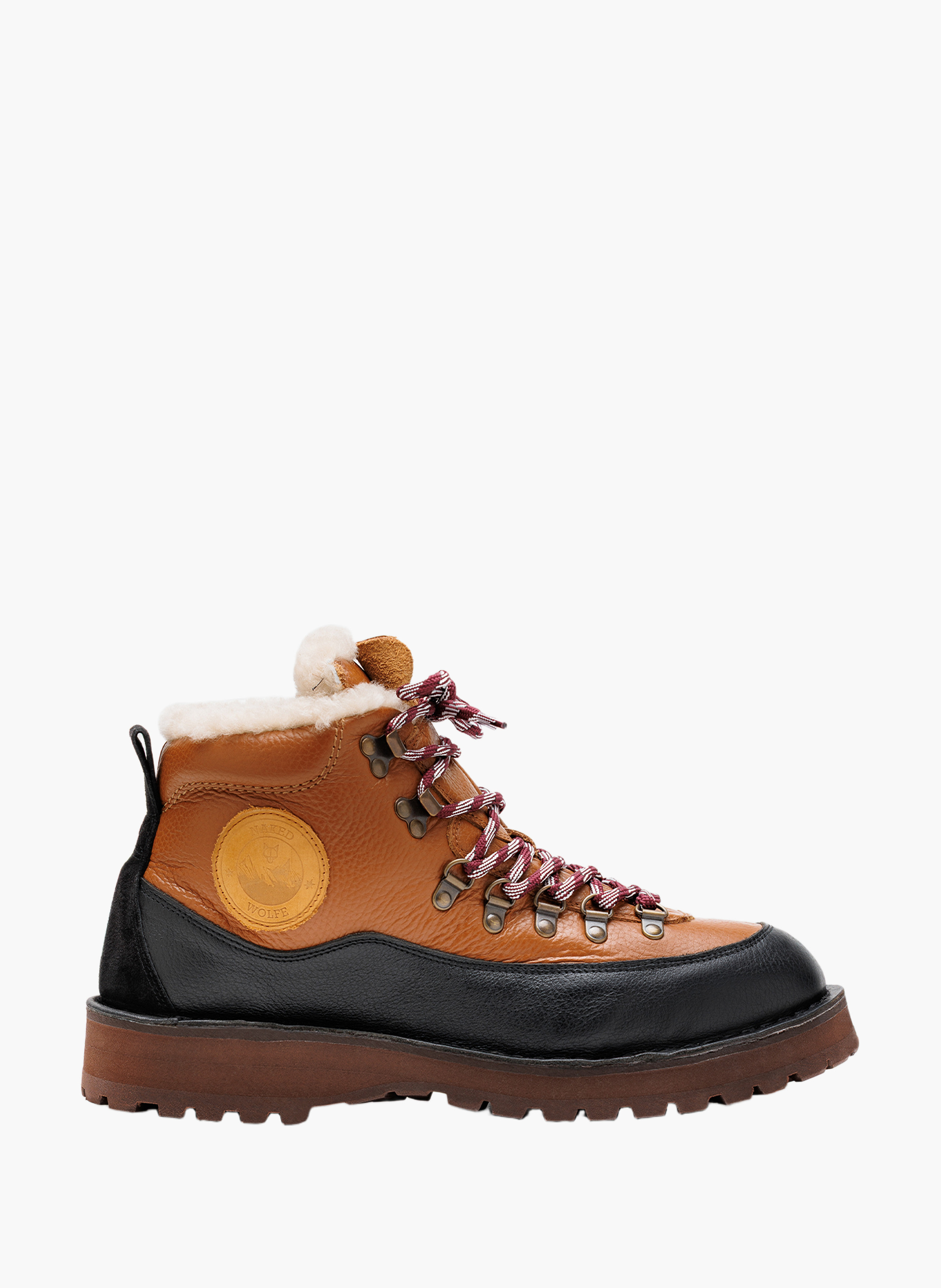Bottines subzero en cuir NAKED WOLFE Marron