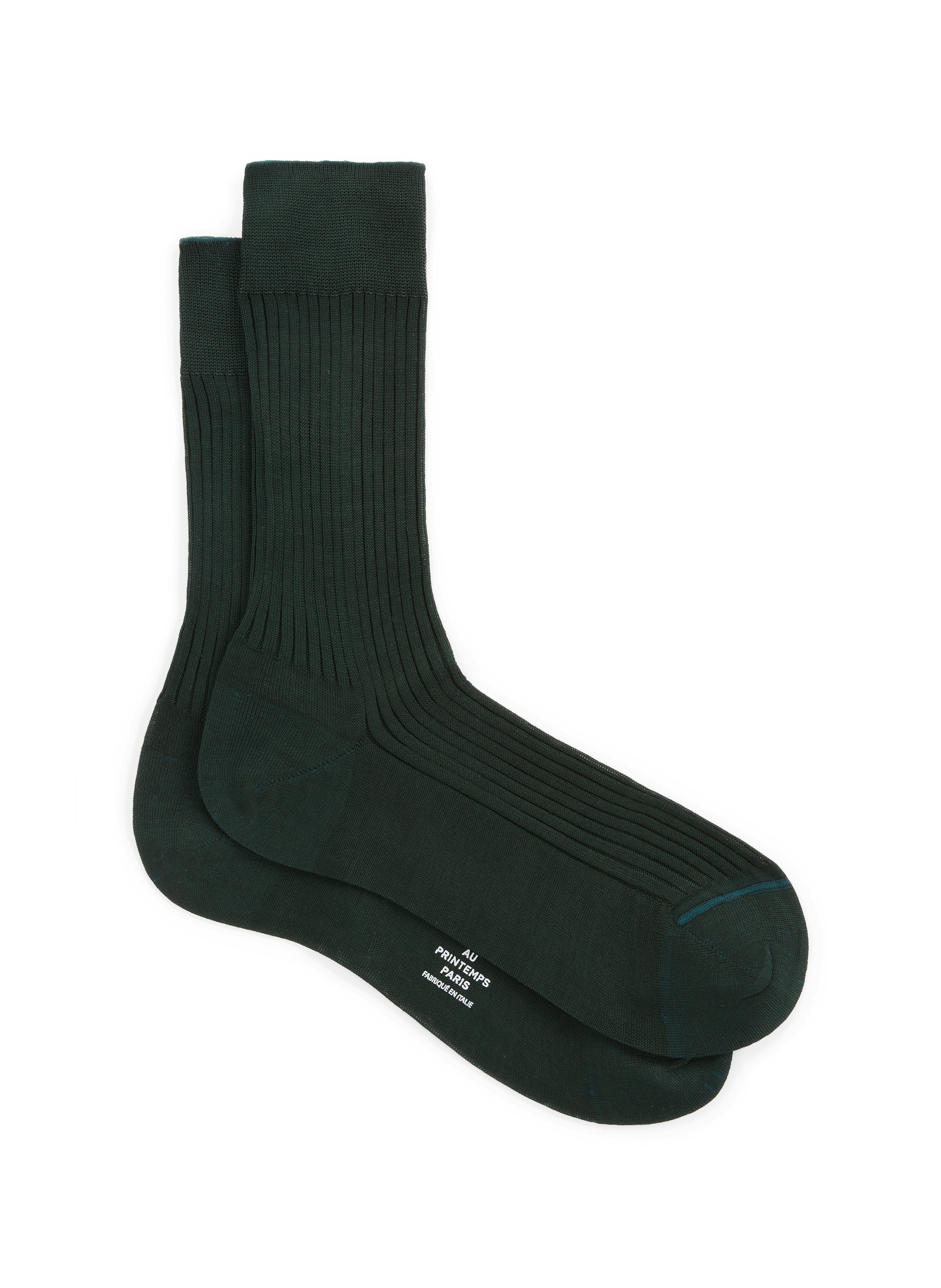 AU PRINTEMPS PARIS Cotton socks Green