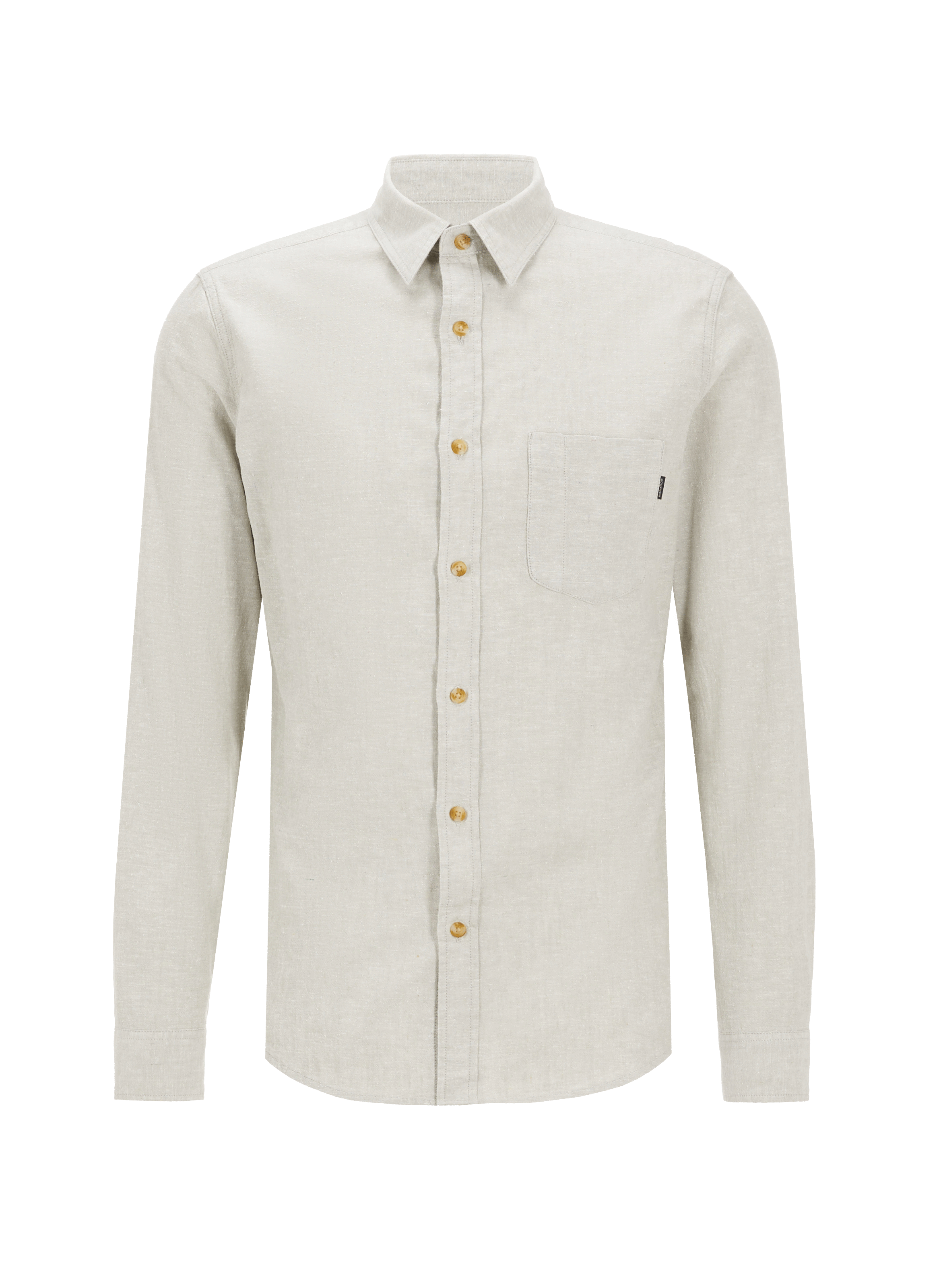 Chemise en coton et lin