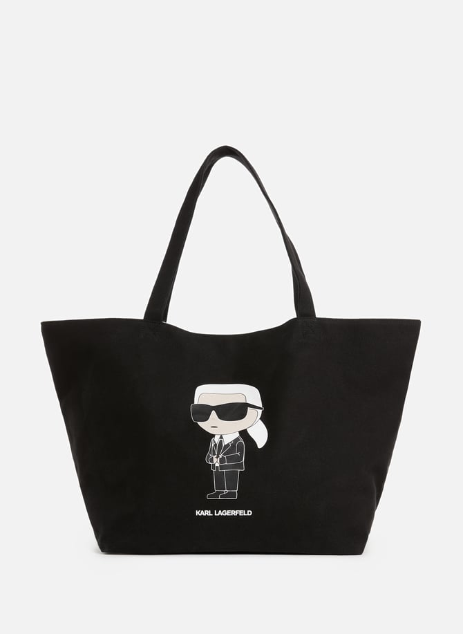 K/Ikonik 2.0 Baumwoll-Einkaufstasche KARL LAGERFELD