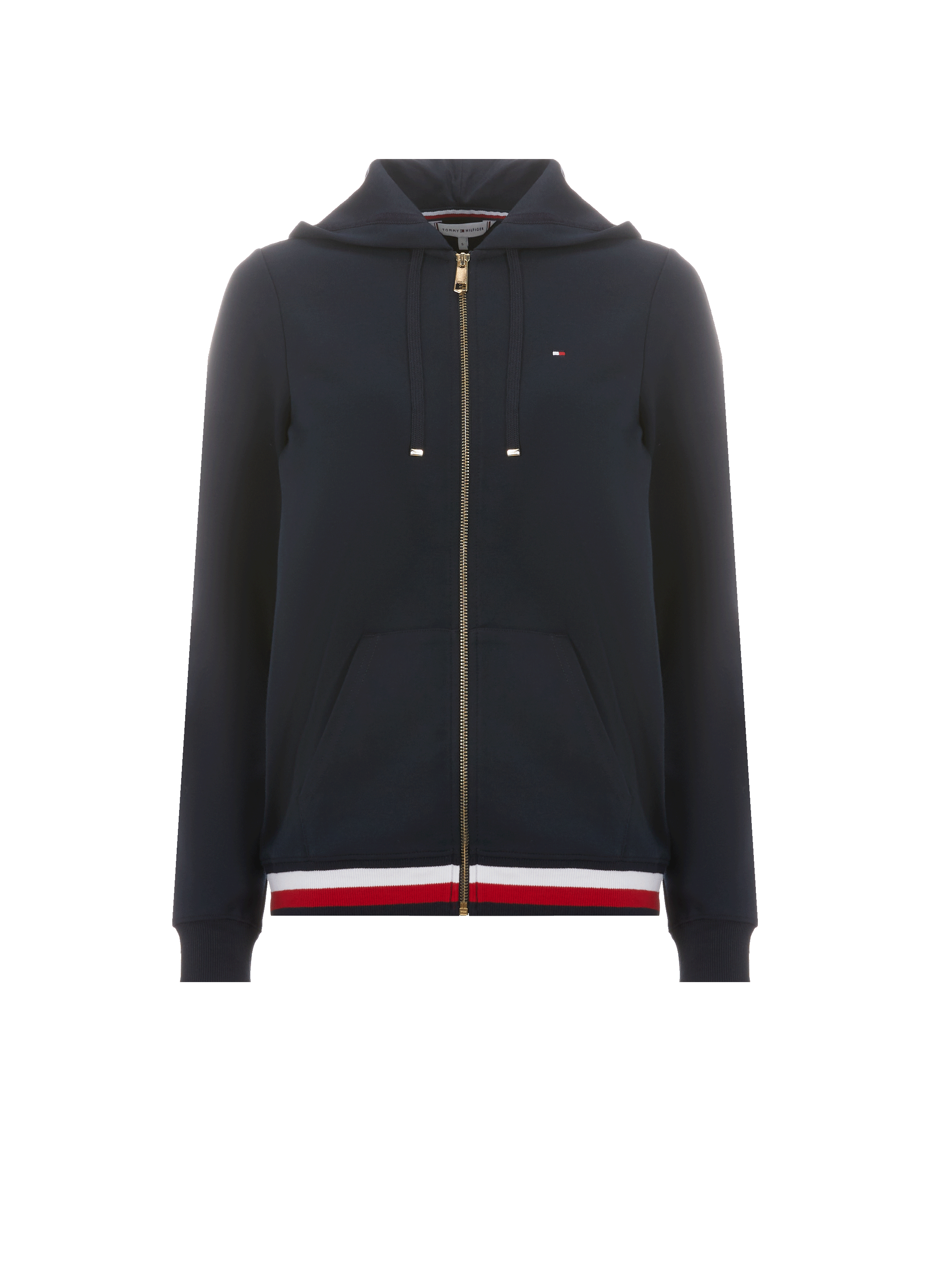 Hoodie zippé en coton