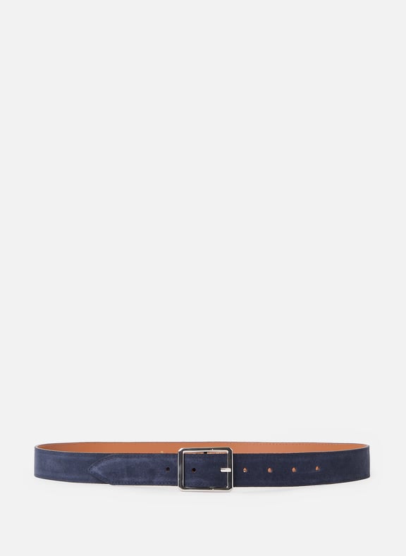 Ceinture en cuir Bleu by SAISON 1865 SAISON 1865 Ceinture en cuir Bleu