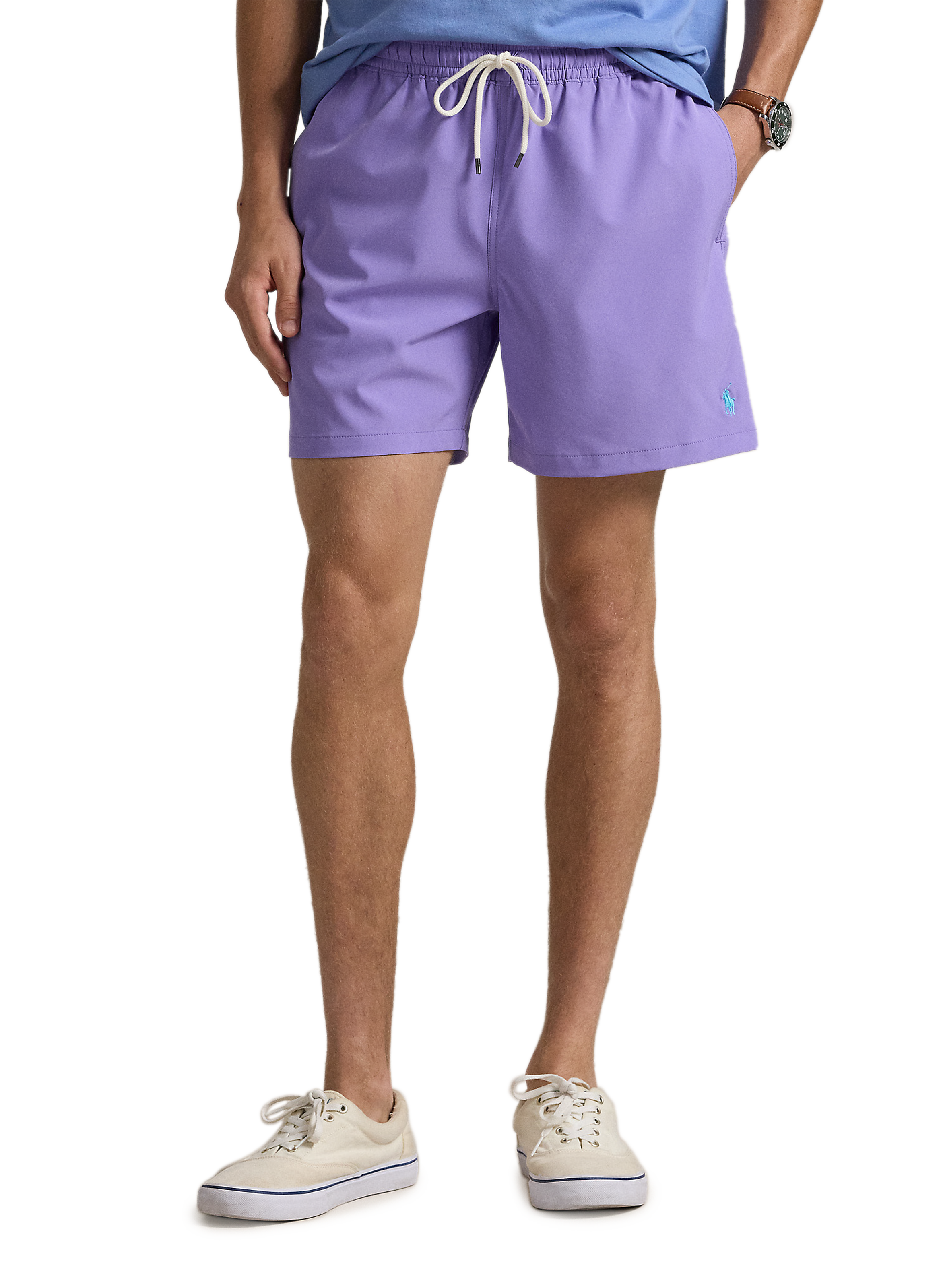 Short de bain uni POLO RALPH LAUREN Violet