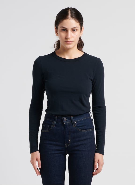 Tee-shirt à col rond en coton gamipy Noir by AMERICAN VINTAGE AMERICAN VINTAGE Tee-shirt à col rond en coton gamipy Noir