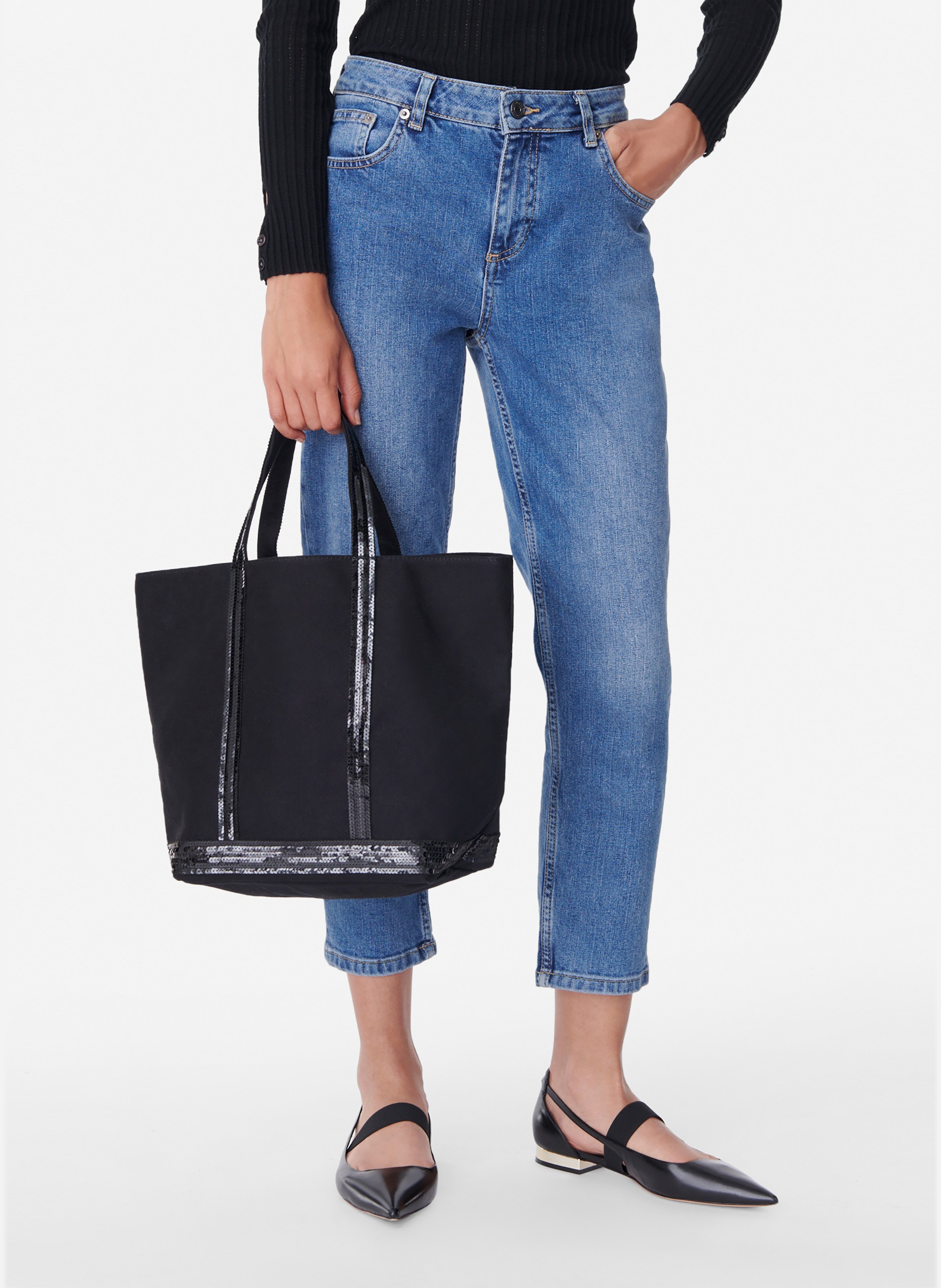 Cabas m en toile VANESSA BRUNO Noir