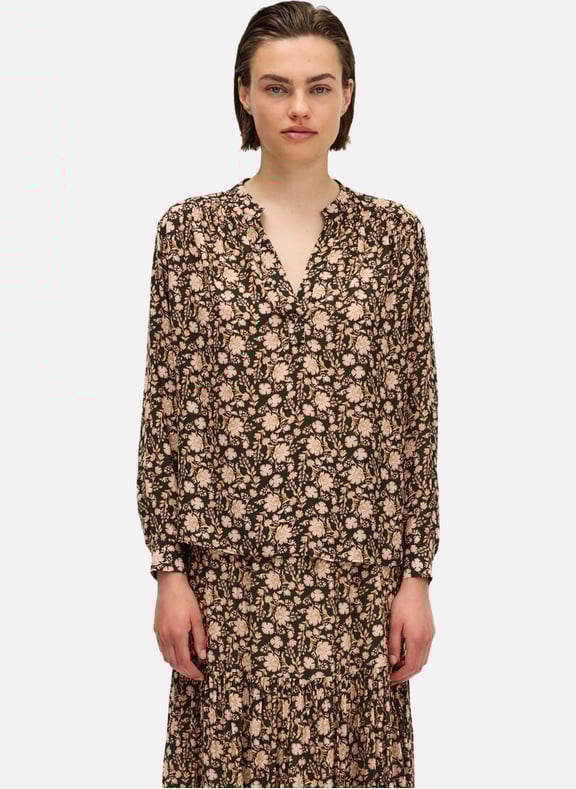 Blouse fluide à fleurs - albane Vert by PABLO PABLO Blouse fluide à fleurs - albane Vert