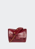 Sac à bandoulière Lulu S en cuir LULU S Bordeaux