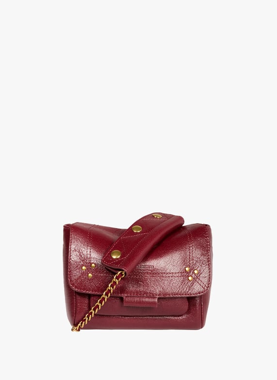 Sac à bandoulière Lulu S en cuir | Rouge by JÉRÔME DREYFUSS Sac à bandoulière Lulu S en cuir Rouge