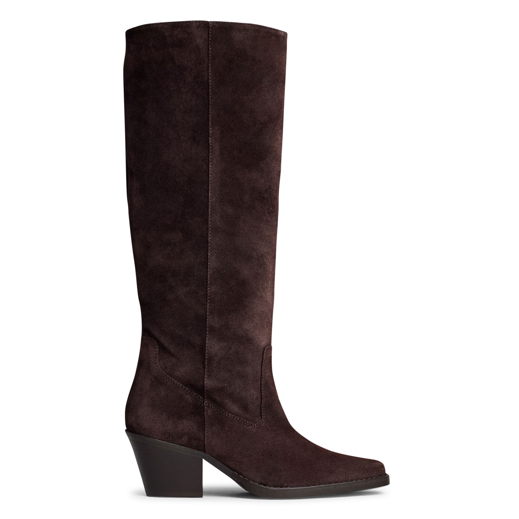 JONAK Bottes en cuir velours bresil Marron