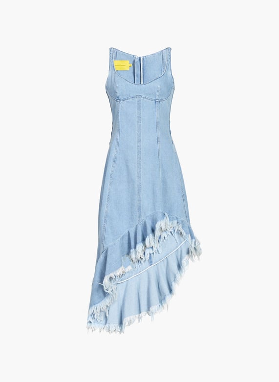 Asymmetrical denim dress Blue Marques almeida - Women | Printemps.com Asymmetrical denim dress Blue Marques almeida - Women | Printemps.com