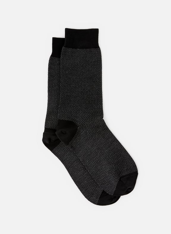 Chaussettes mi-hautes en coton Noir by DORÉ DORÉ DORÉ DORÉ Chaussettes mi-hautes en coton Noir