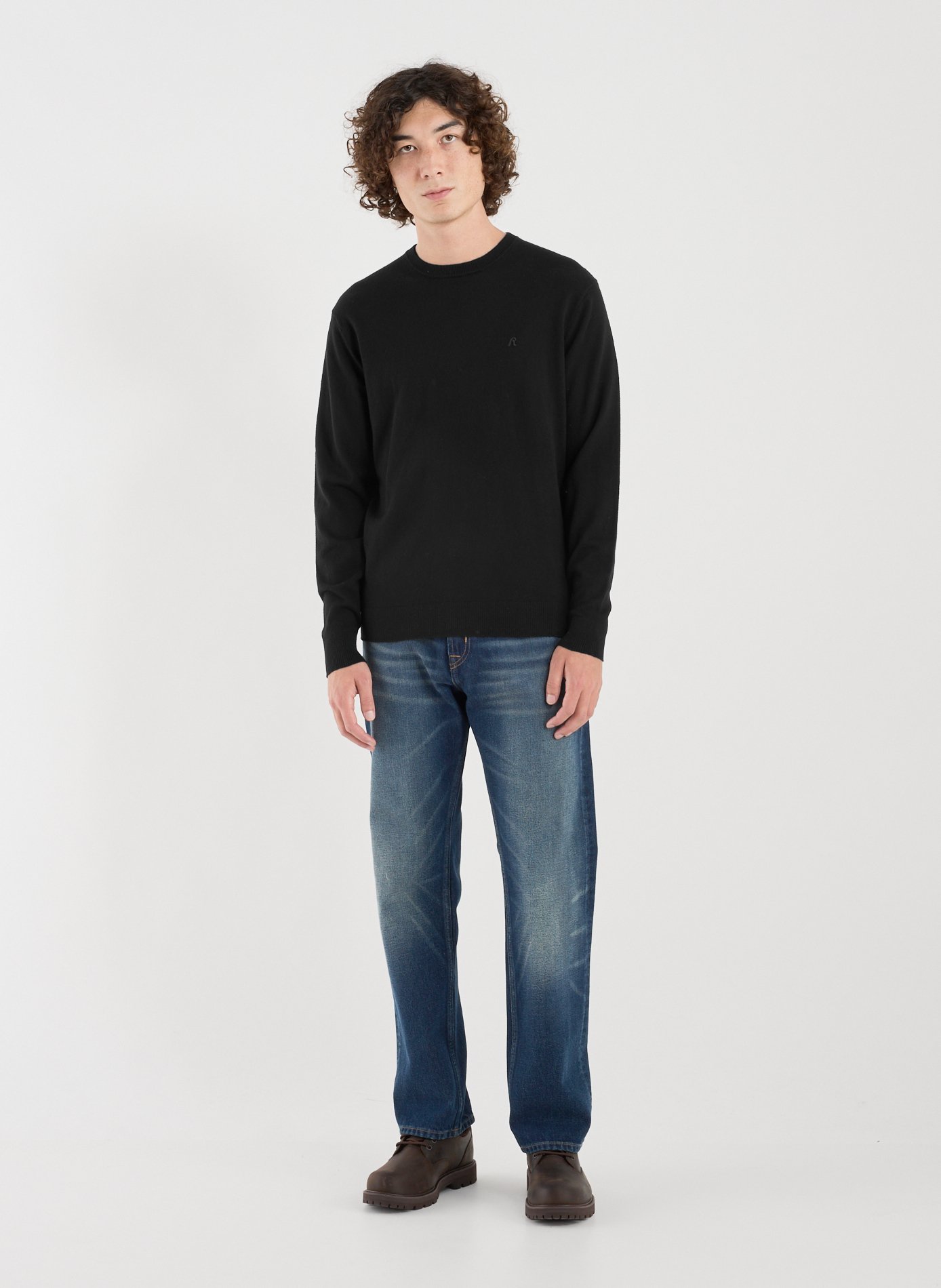 Pull en coton et cachemire  REPLAY Noir