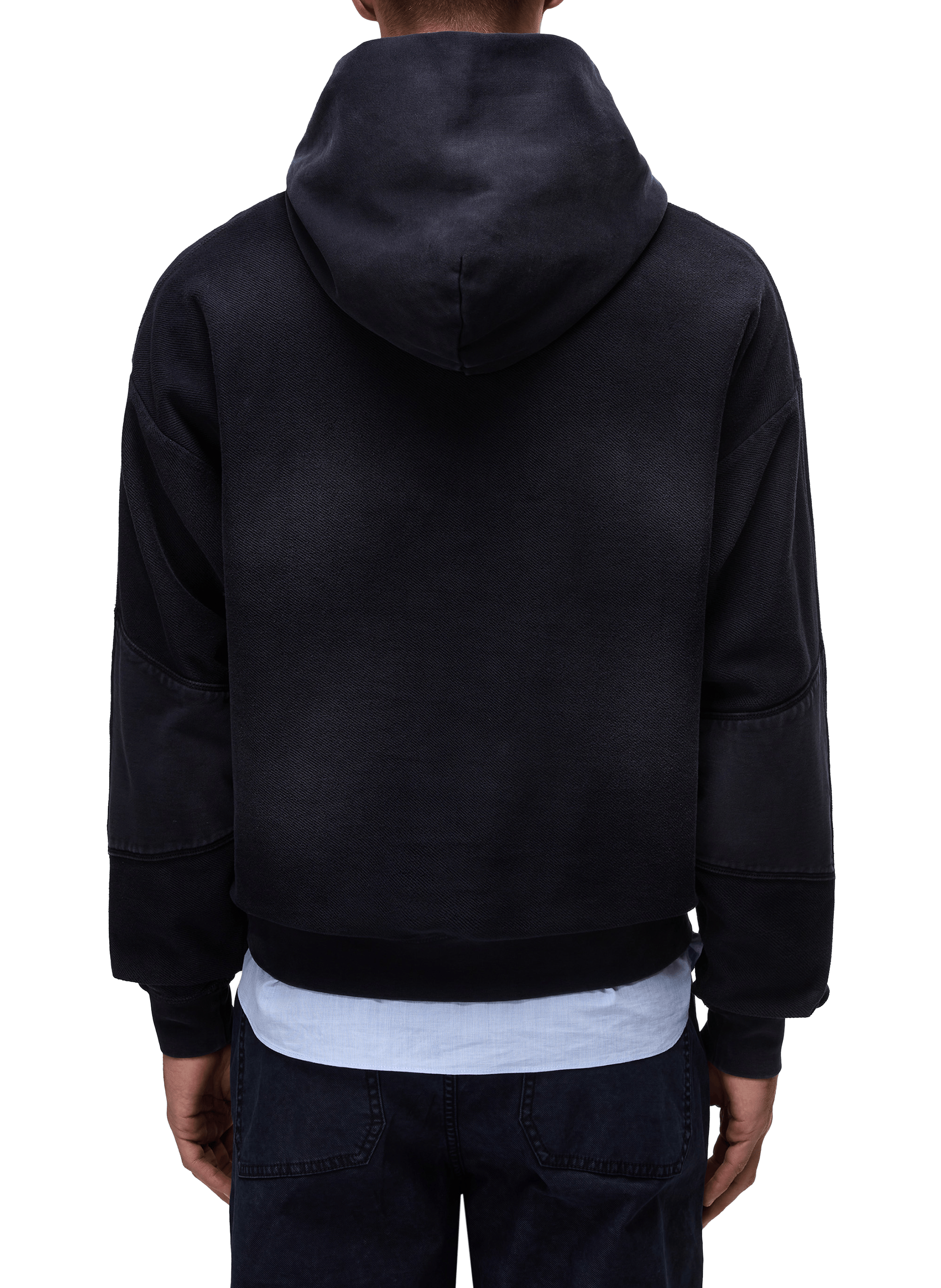 Cotton hoodie with logo NAPAPIJRI Blue