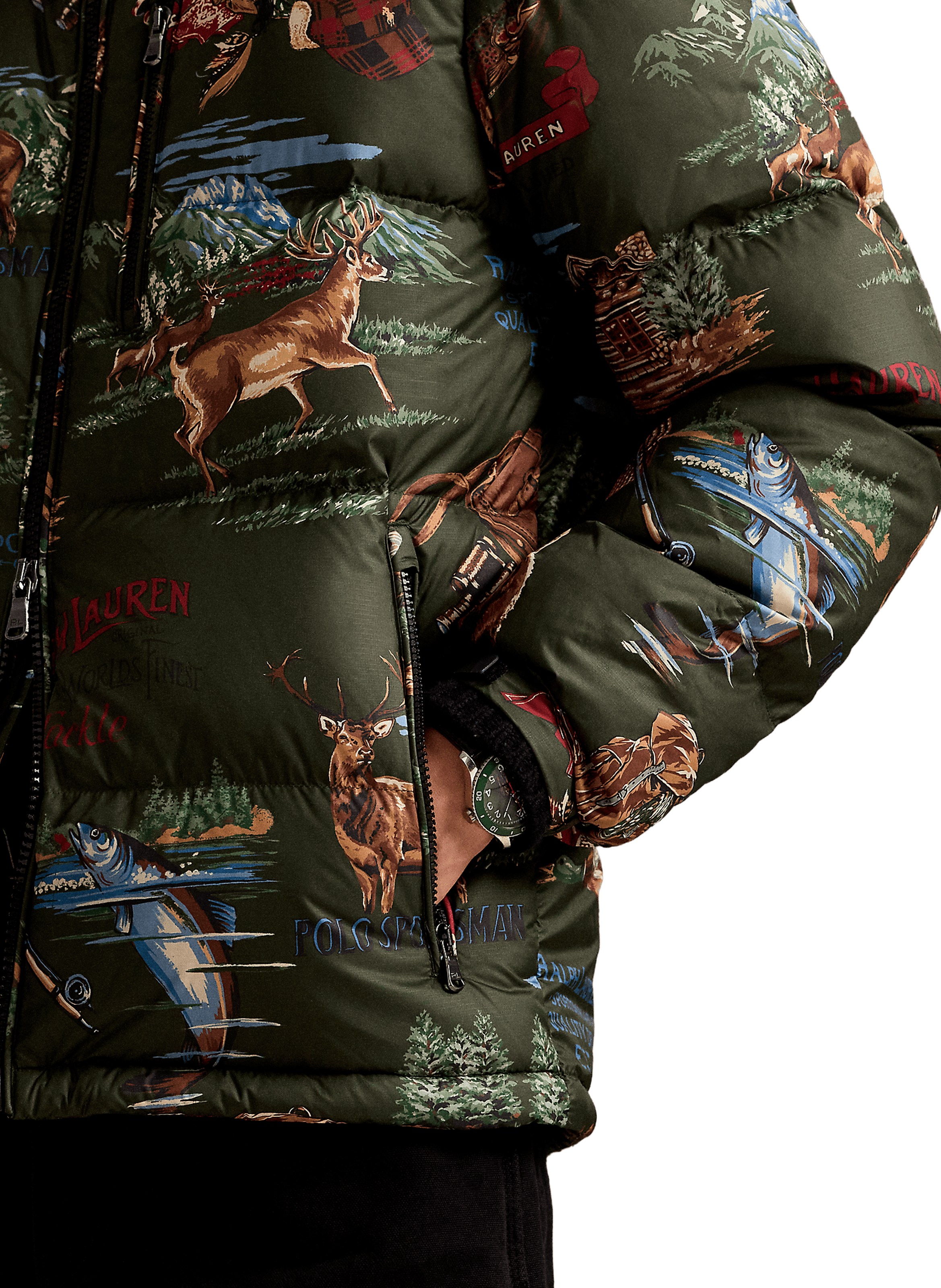 Printed hooded jacket POLO RALPH LAUREN Multicolour