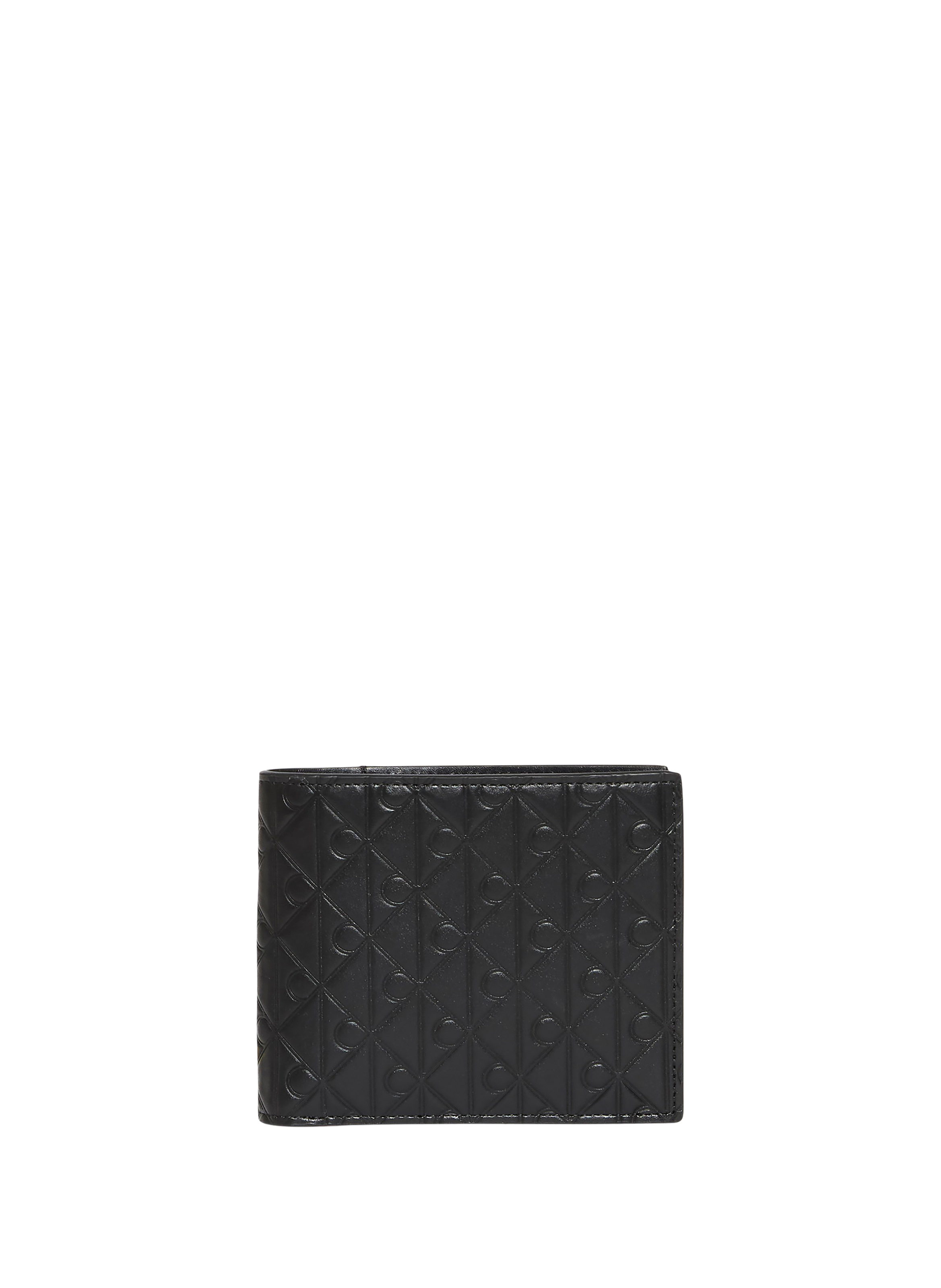 Textured leather wallet CALVIN KLEIN Black
