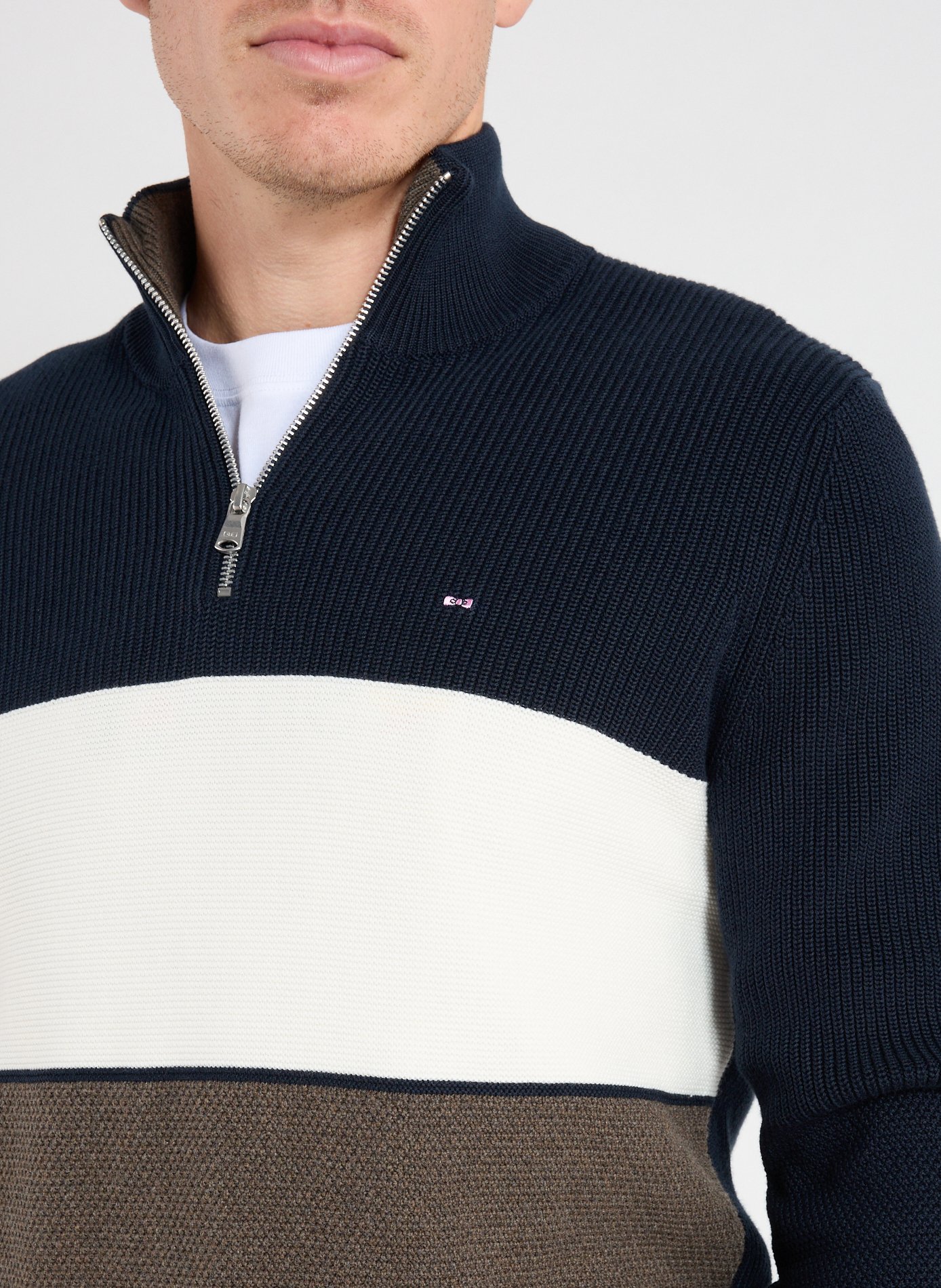 Cotton jumper EDEN PARK Brown