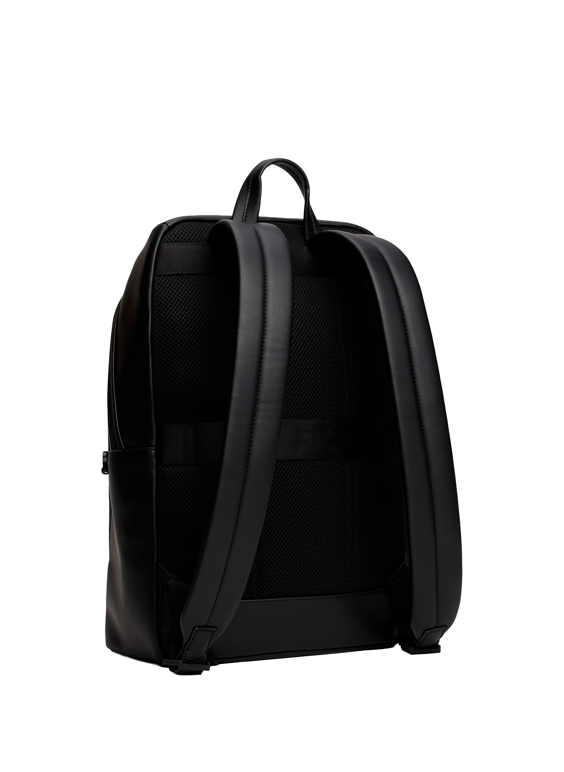 Leather-effect backpack TOMMY HILFIGER Black