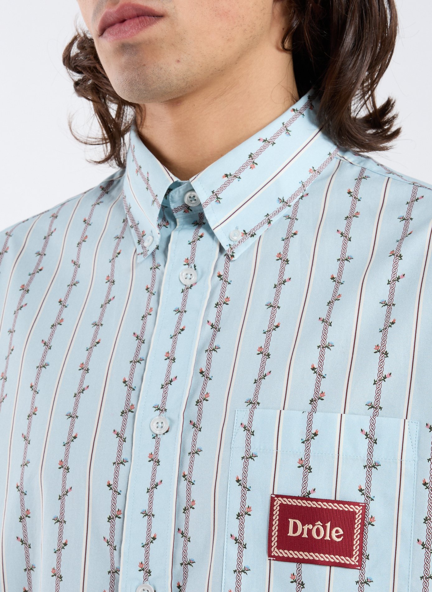 Cotton patterned shirt DROLE DE MONSIEUR Blue