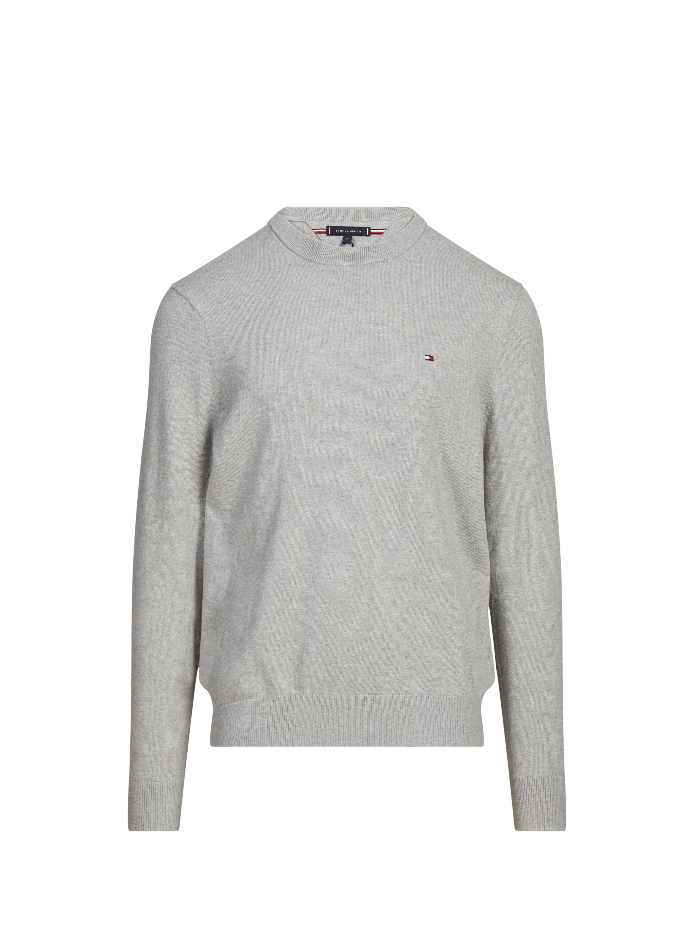 Cotton cable knit jumper TOMMY HILFIGER Grey