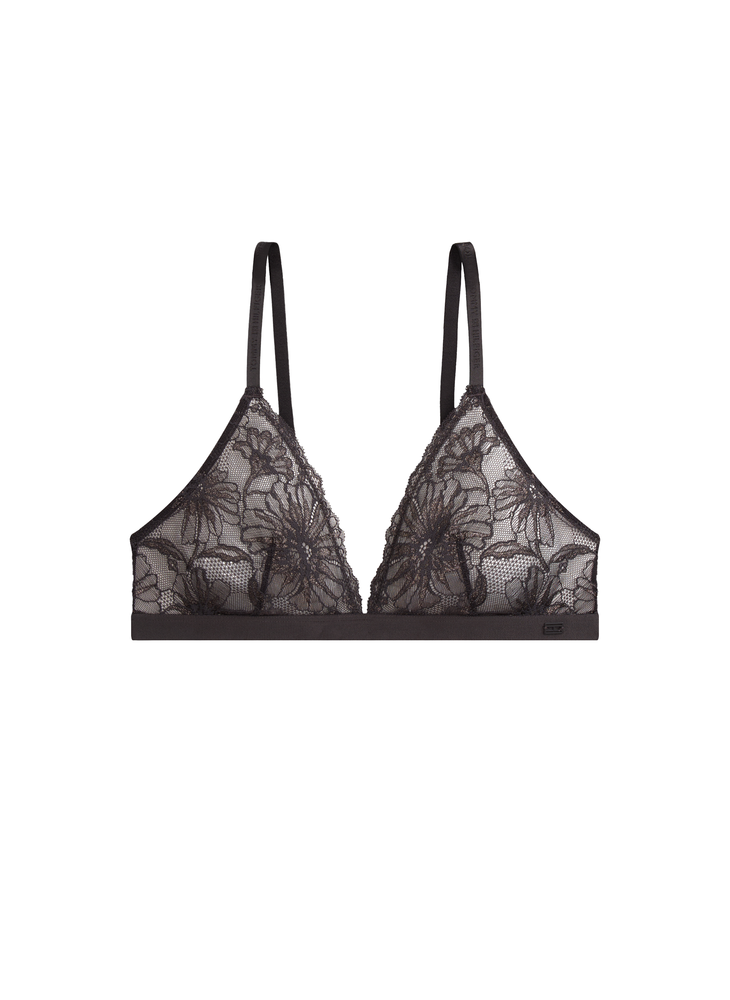 Soutien-gorge triangle en dentelle florale TOMMY HILFIGER Gris