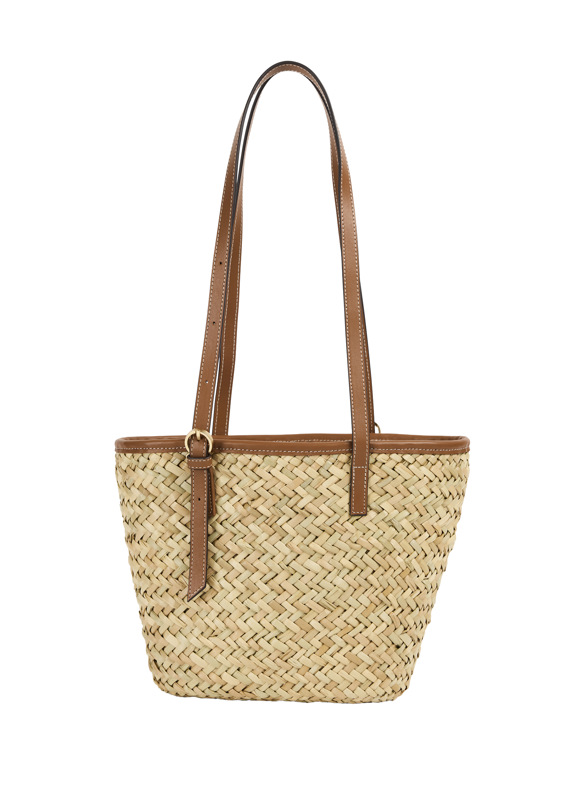 Sac cabas Rafael en paille NAT & NIN Marron