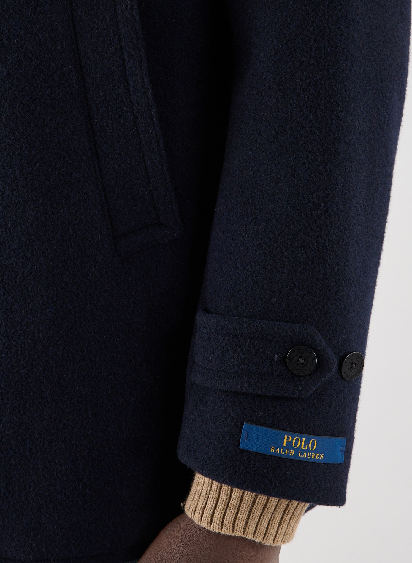 Manteau blazer en laine mélangée POLO RALPH LAUREN Bleu