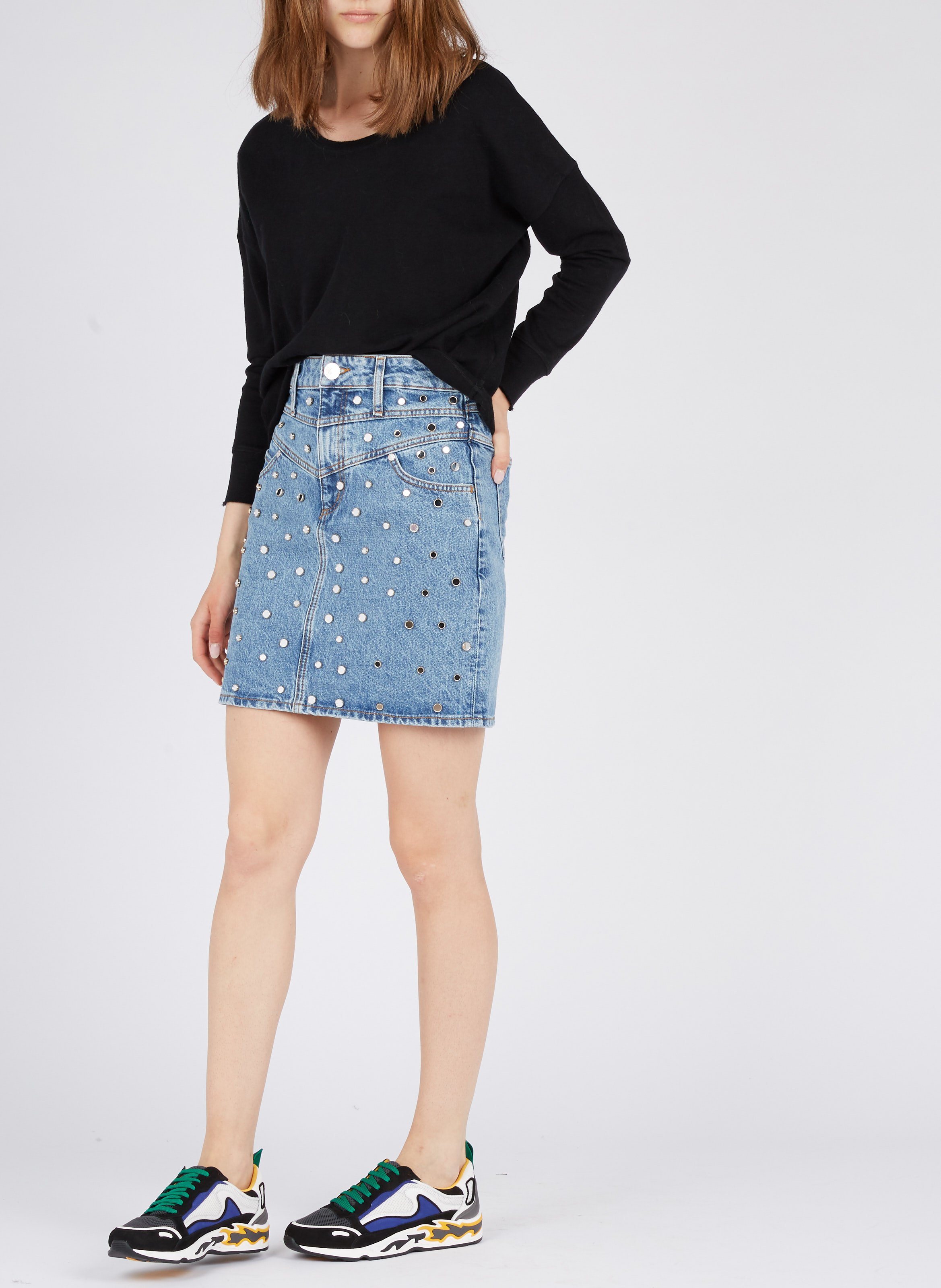 Tee-shirt col bateau en coton sonoma AMERICAN VINTAGE Noir