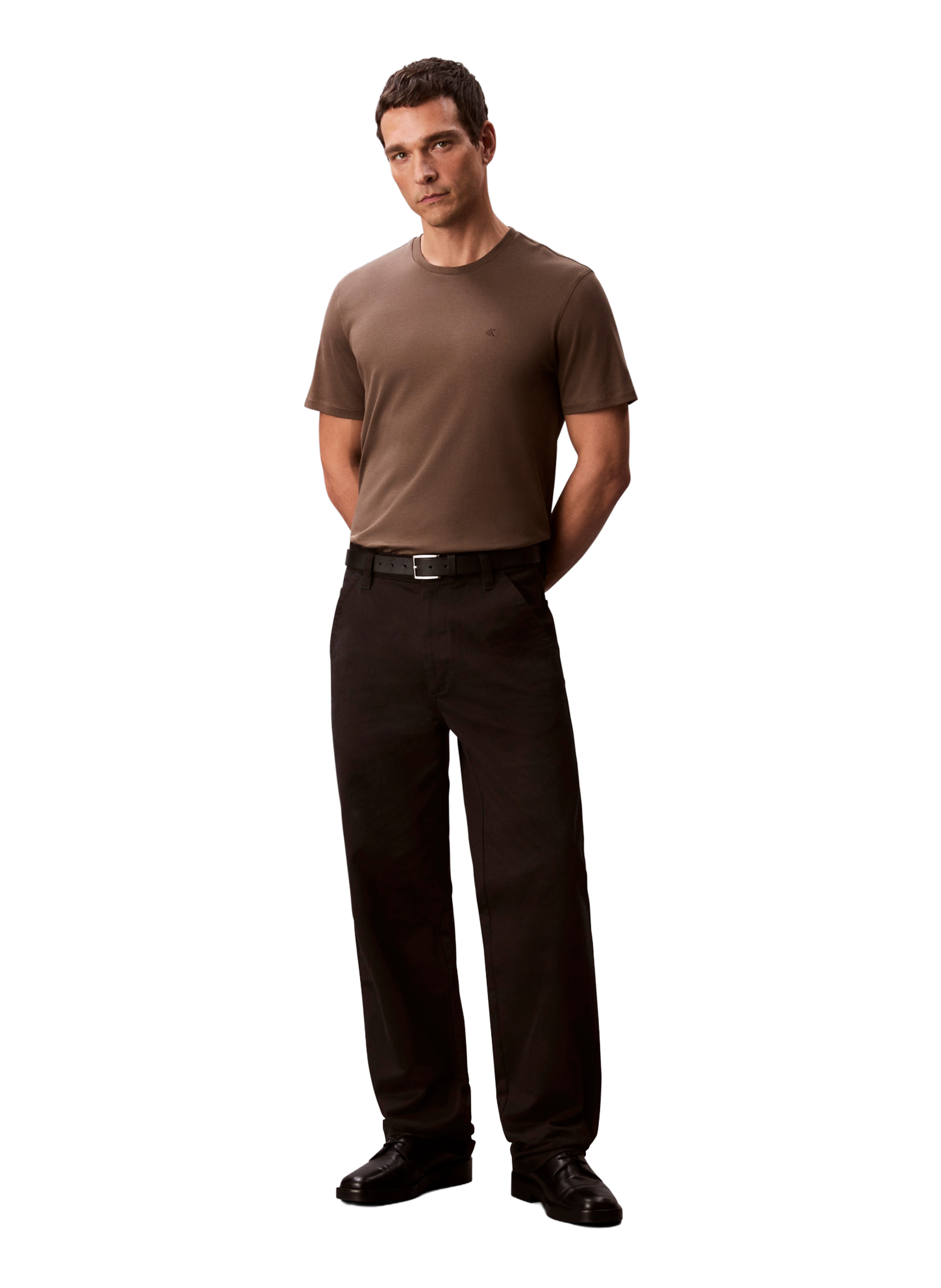 Classic Cotton T-Shirt CALVIN KLEIN Brown