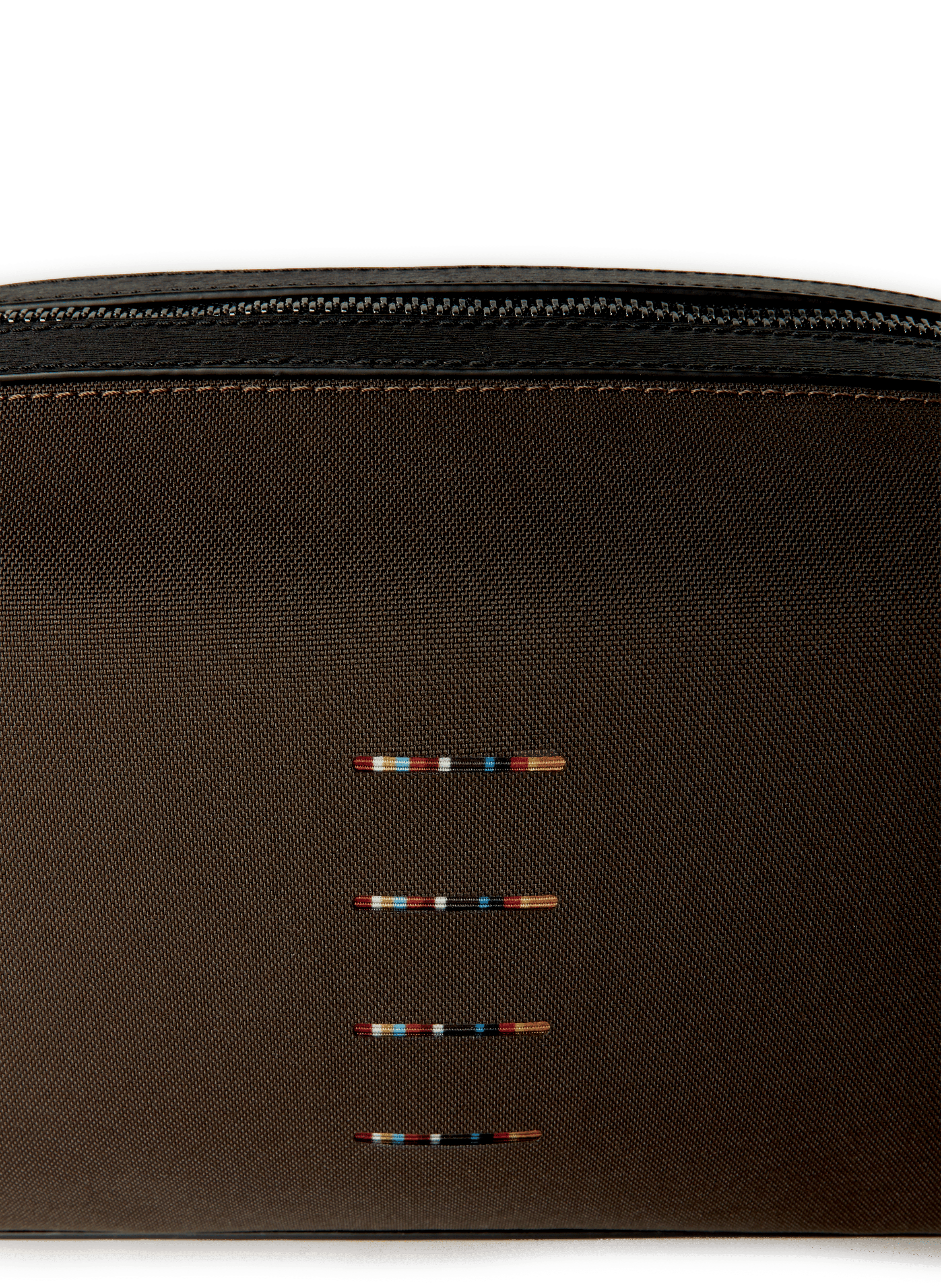 Pochette zippée avec anse PAUL SMITH Marron