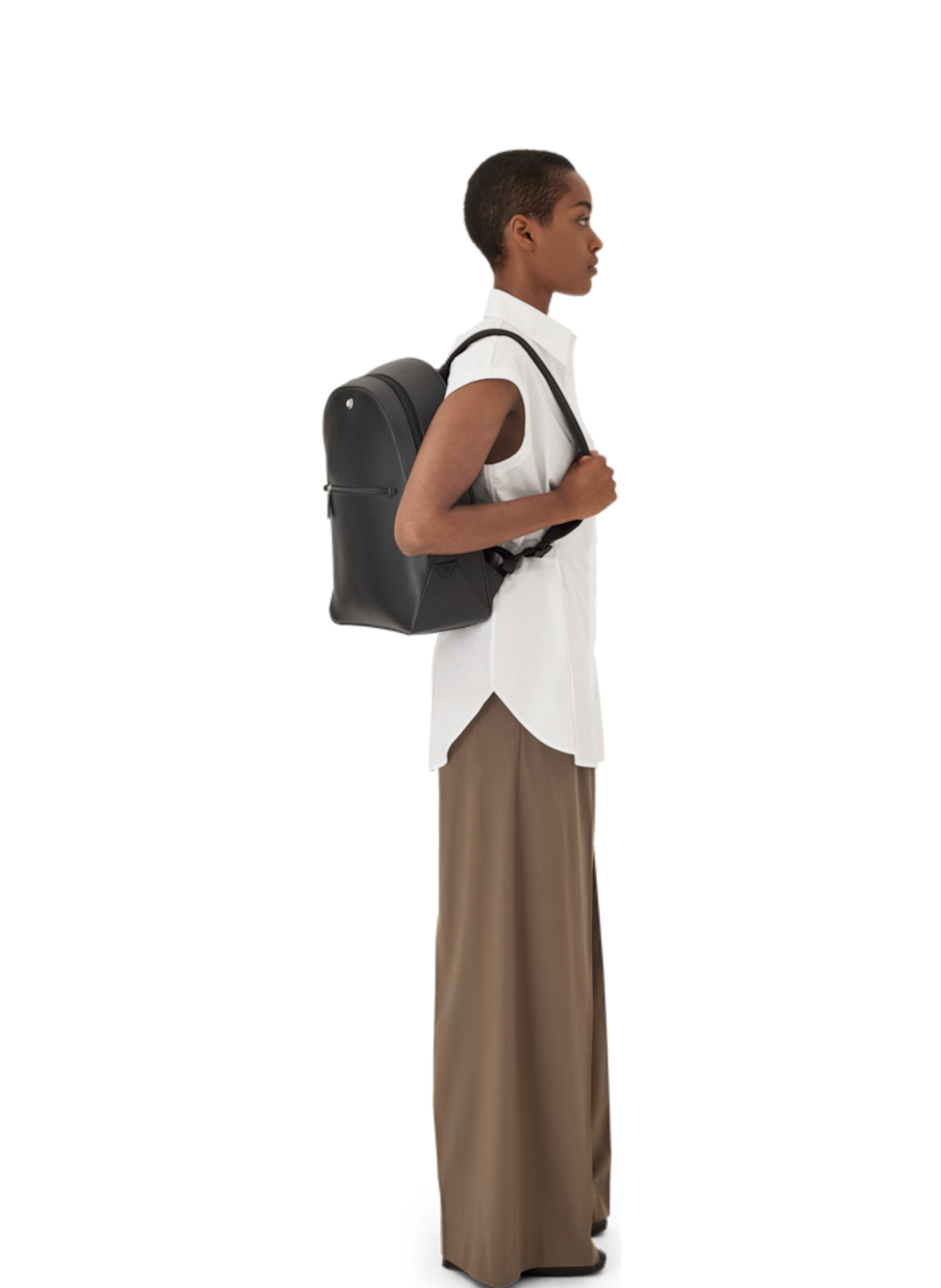 Leather backpack MONTBLANC Black