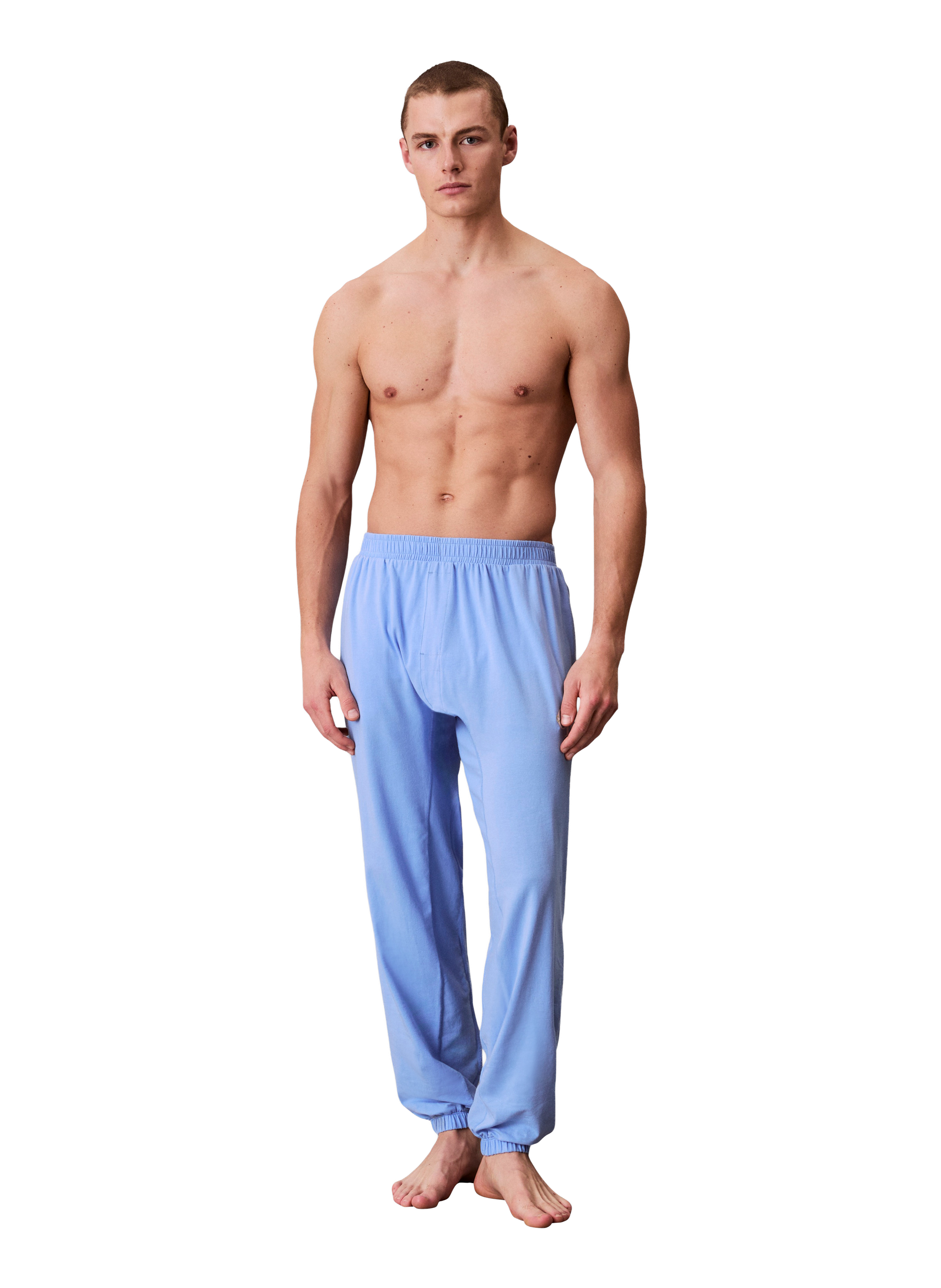 Pantalon de jogging d'intérieur en coton mélangé CALVIN KLEIN Bleu