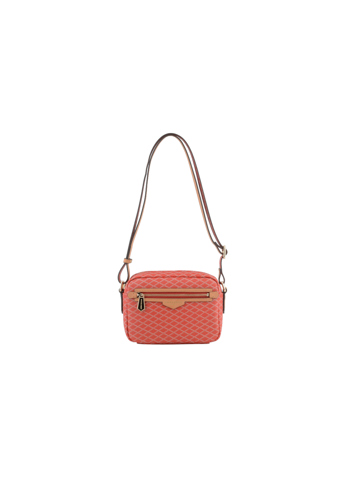 Waves | sac porté épaule pm POURCHET Rouge