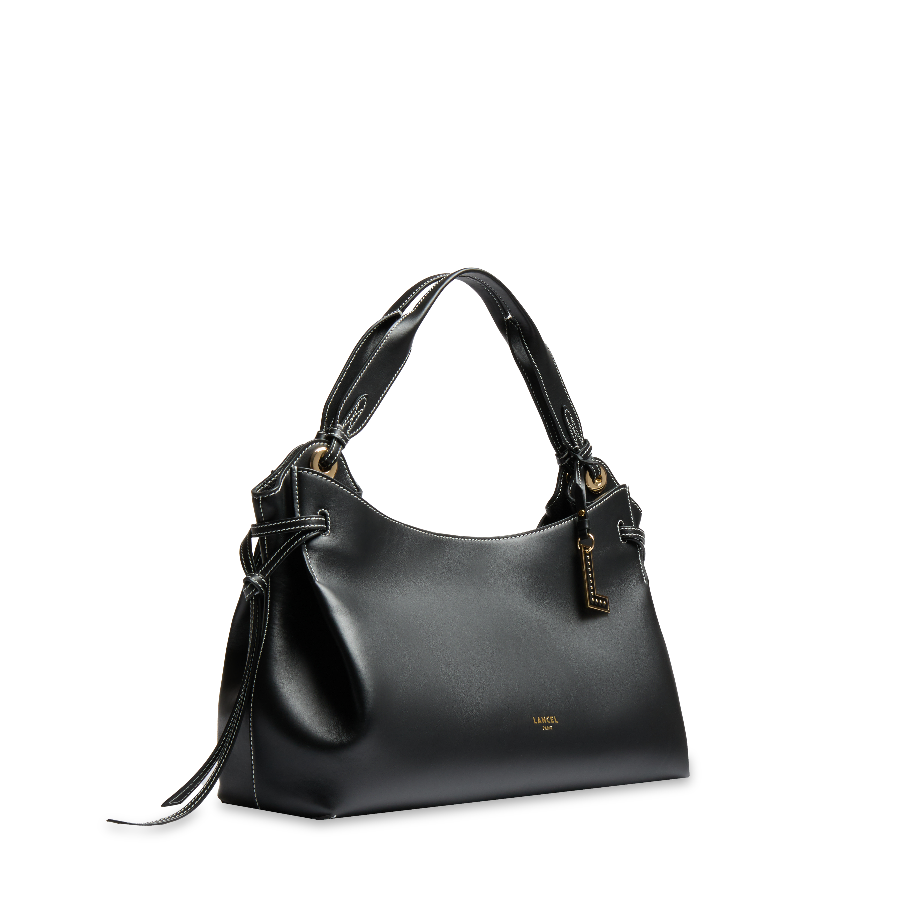 Sac carryall m swann de lancel en cuir LANCEL Noir