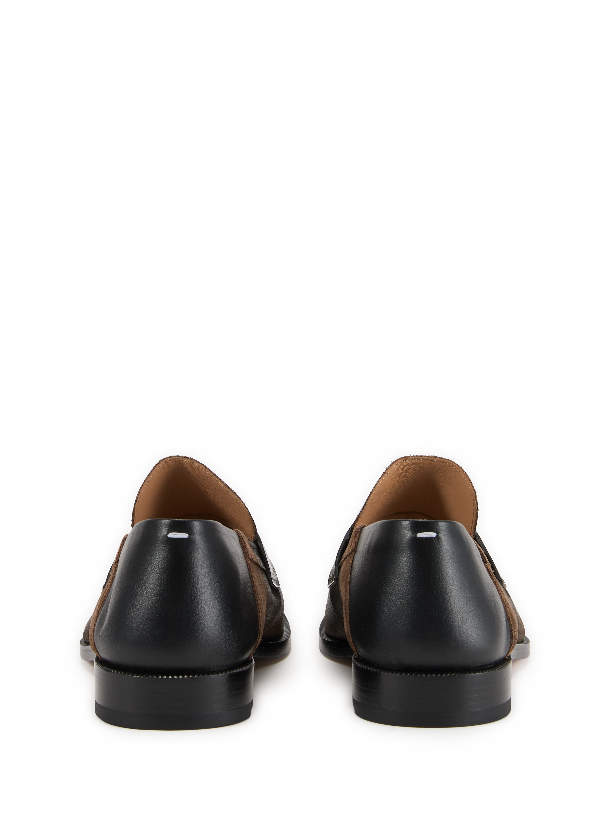 Mocassins séparation orteils en cuir MAISON MARGIELA Noir