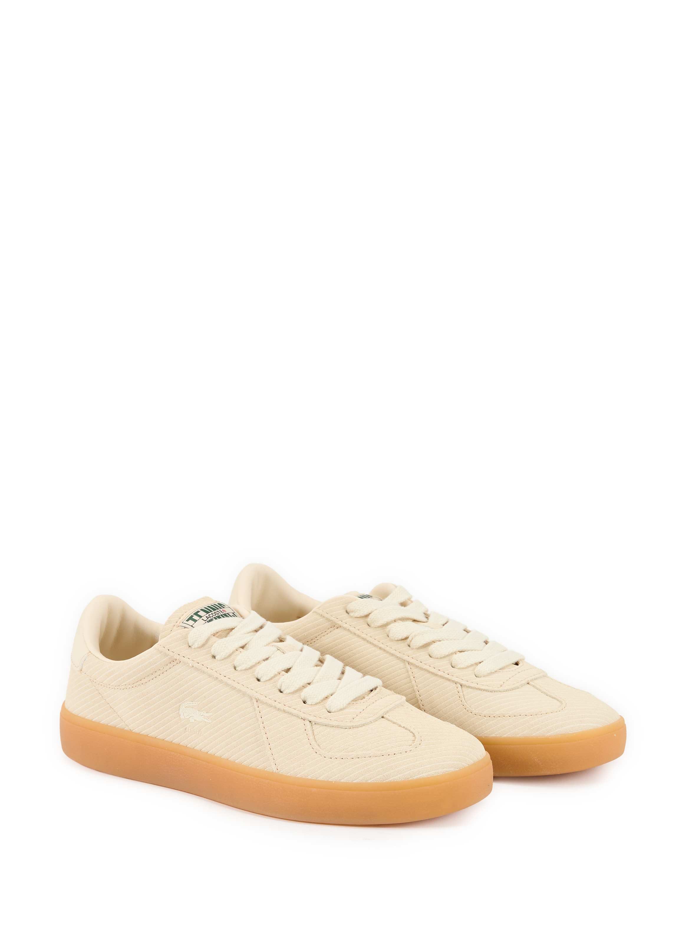Baskets Baseshot Pro en cuir suédé mélangé LACOSTE Beige