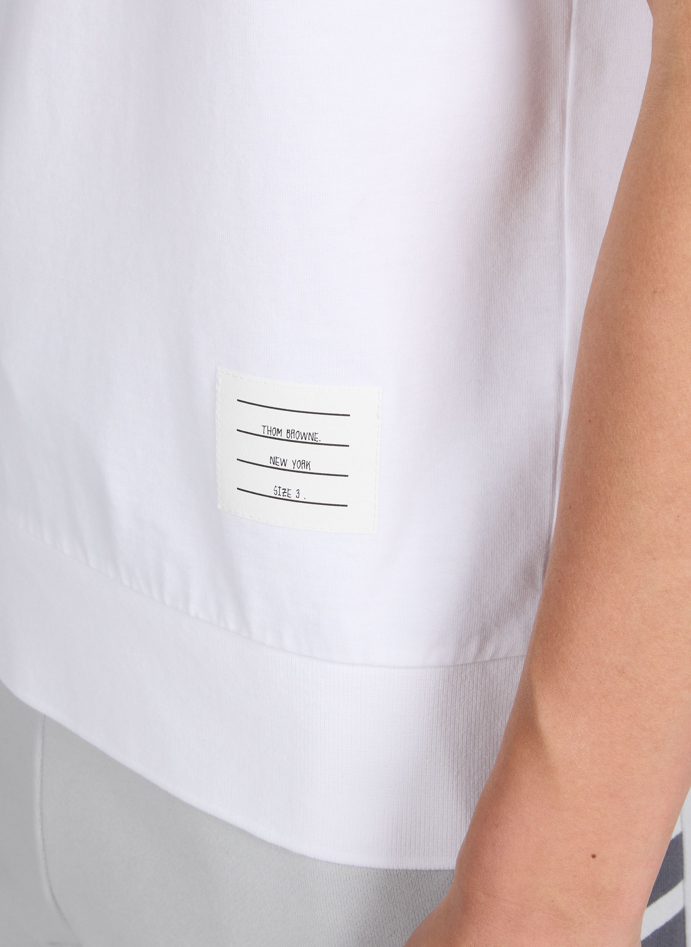 Classic Cotton T-Shirt THOM BROWNE White