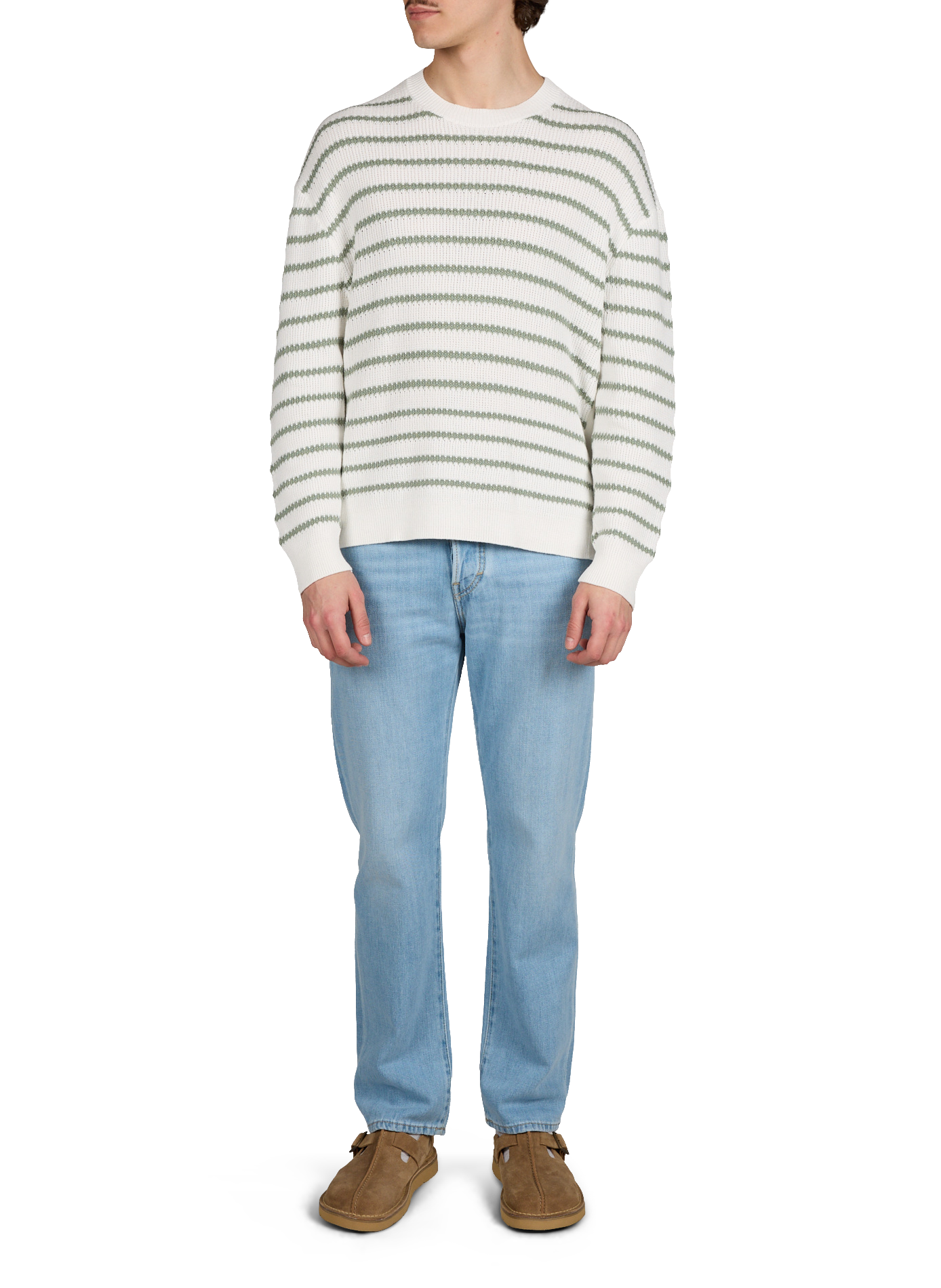 Jean droit en coton JACOB COHEN Bleu