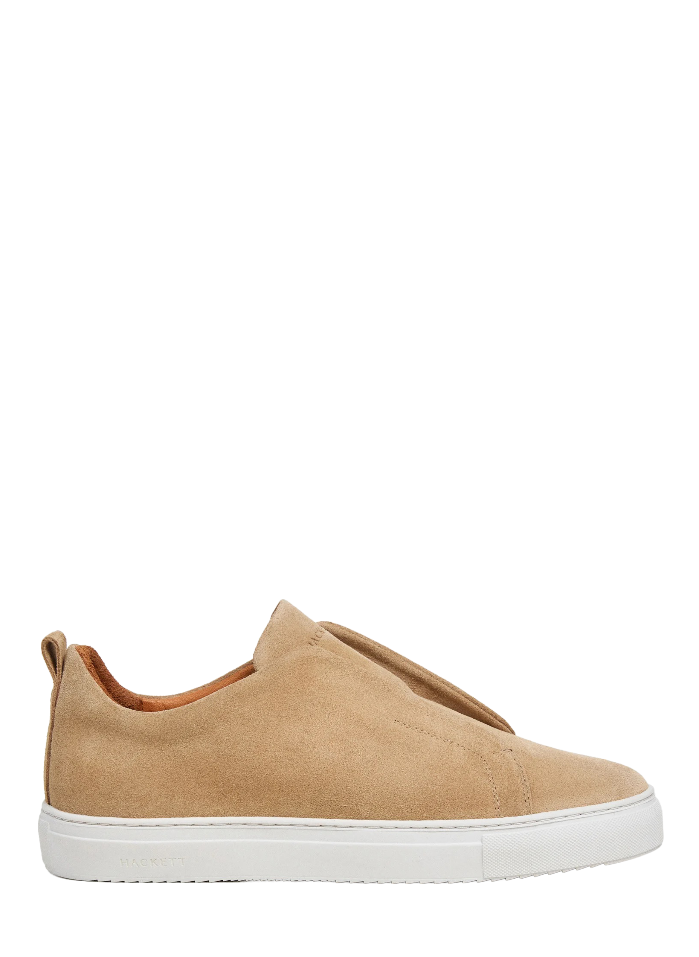 Slip-on low-top suede leather sneakers HACKETT Beige