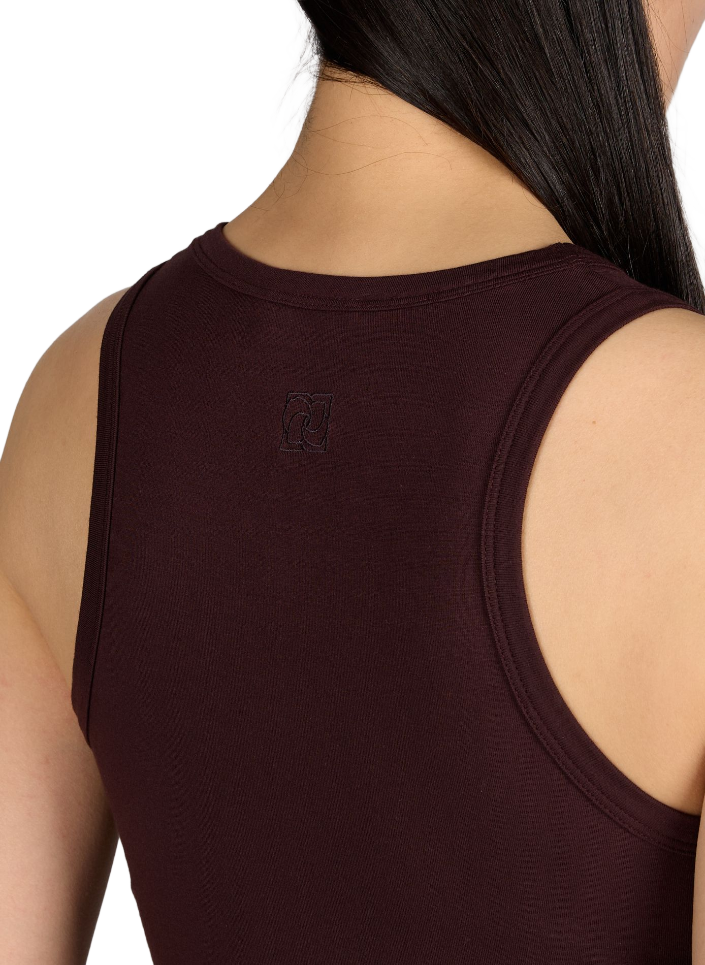 Tanktop mit Baumwollschleife MAGDA BUTRYM Braun