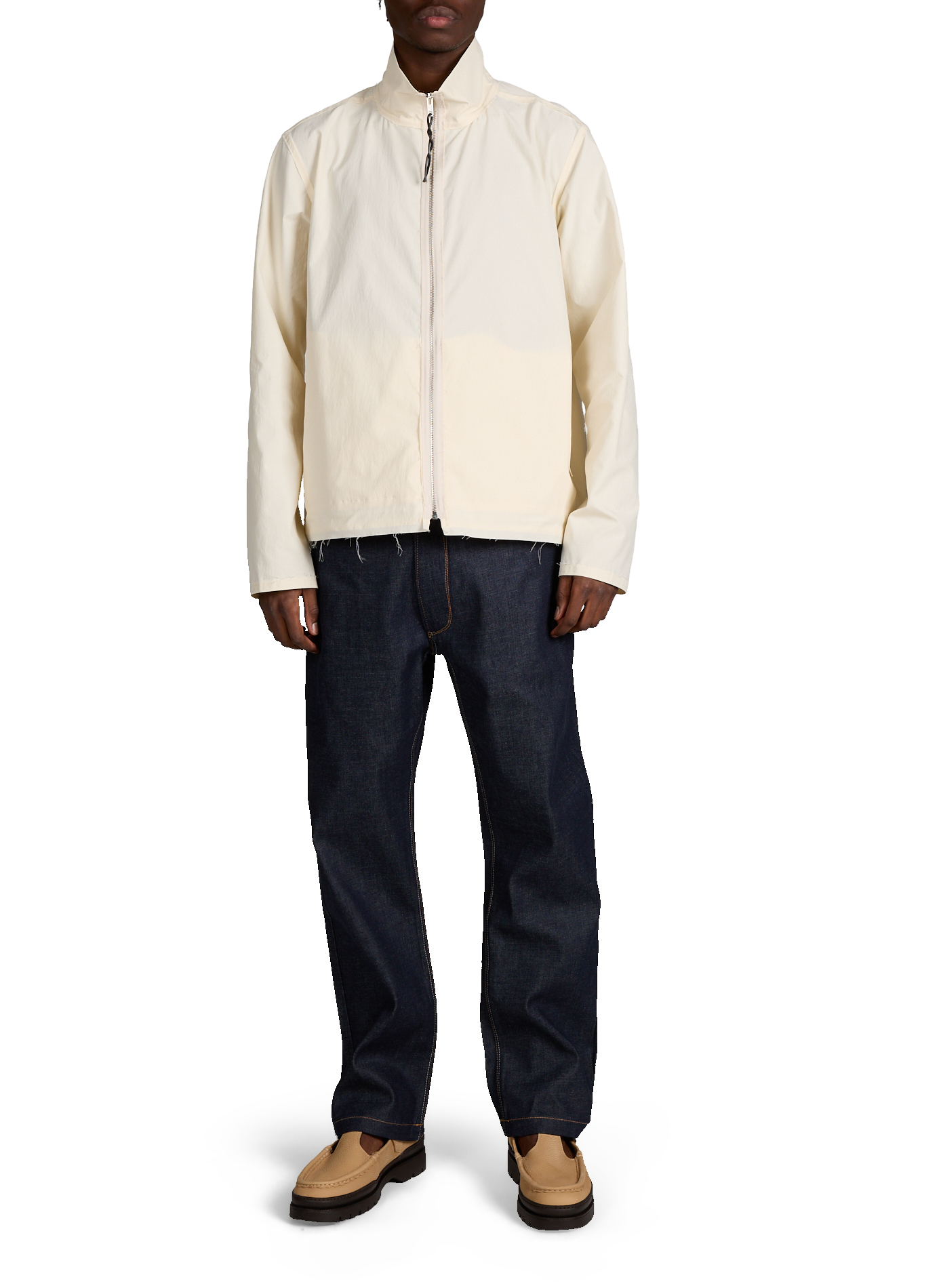 Grained leather sandals KLEMAN Beige