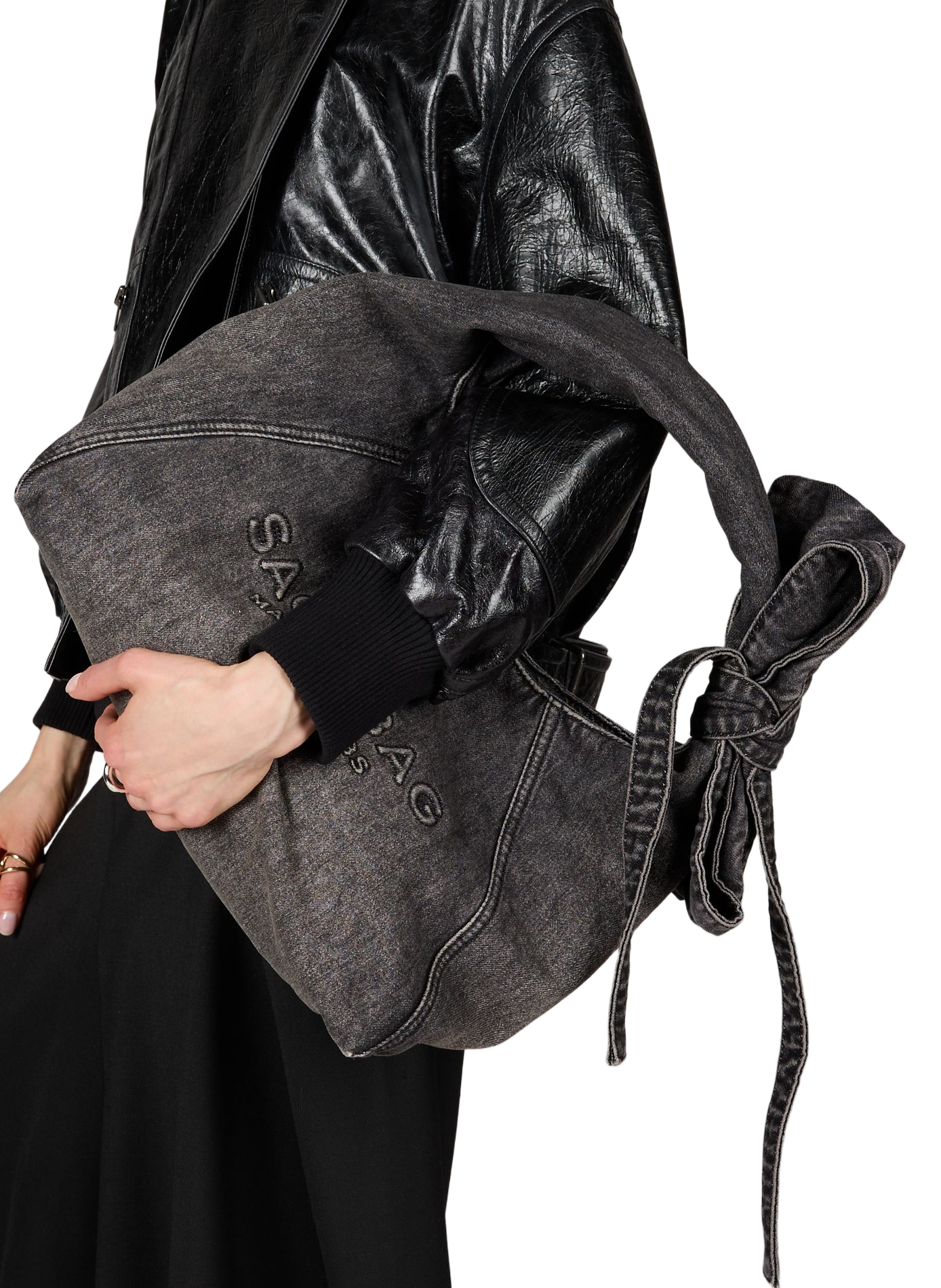 Handbag The Sack MARC JACOBS Black