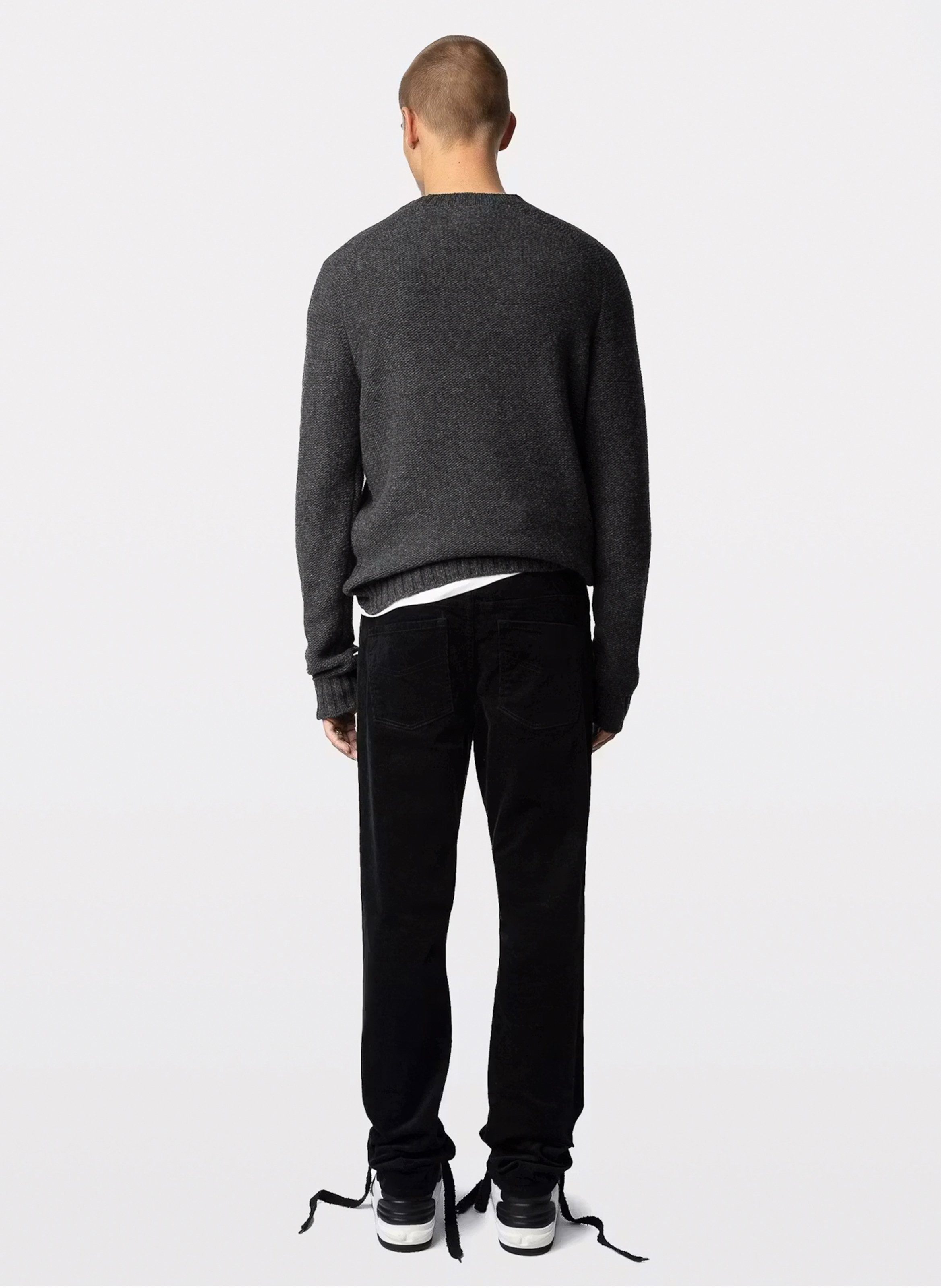 Pantalon ajustée en coton mélangé steeve ZADIG&VOLTAIRE Noir