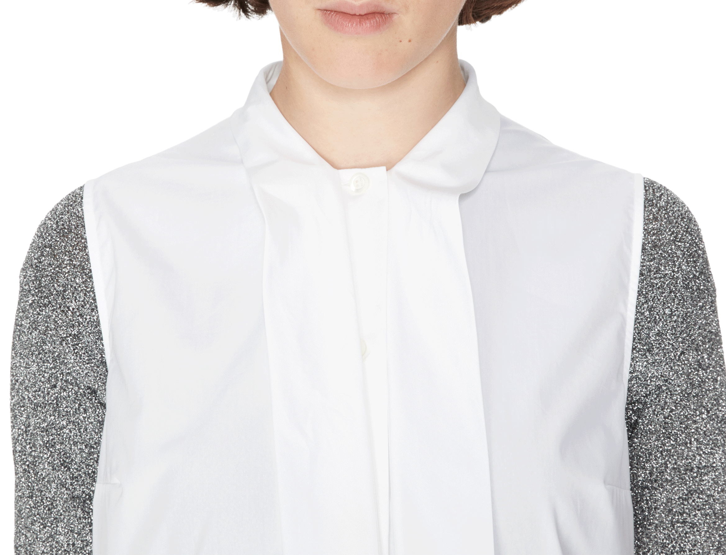 Ärmelloses Baumwolltop PRADA Weiss