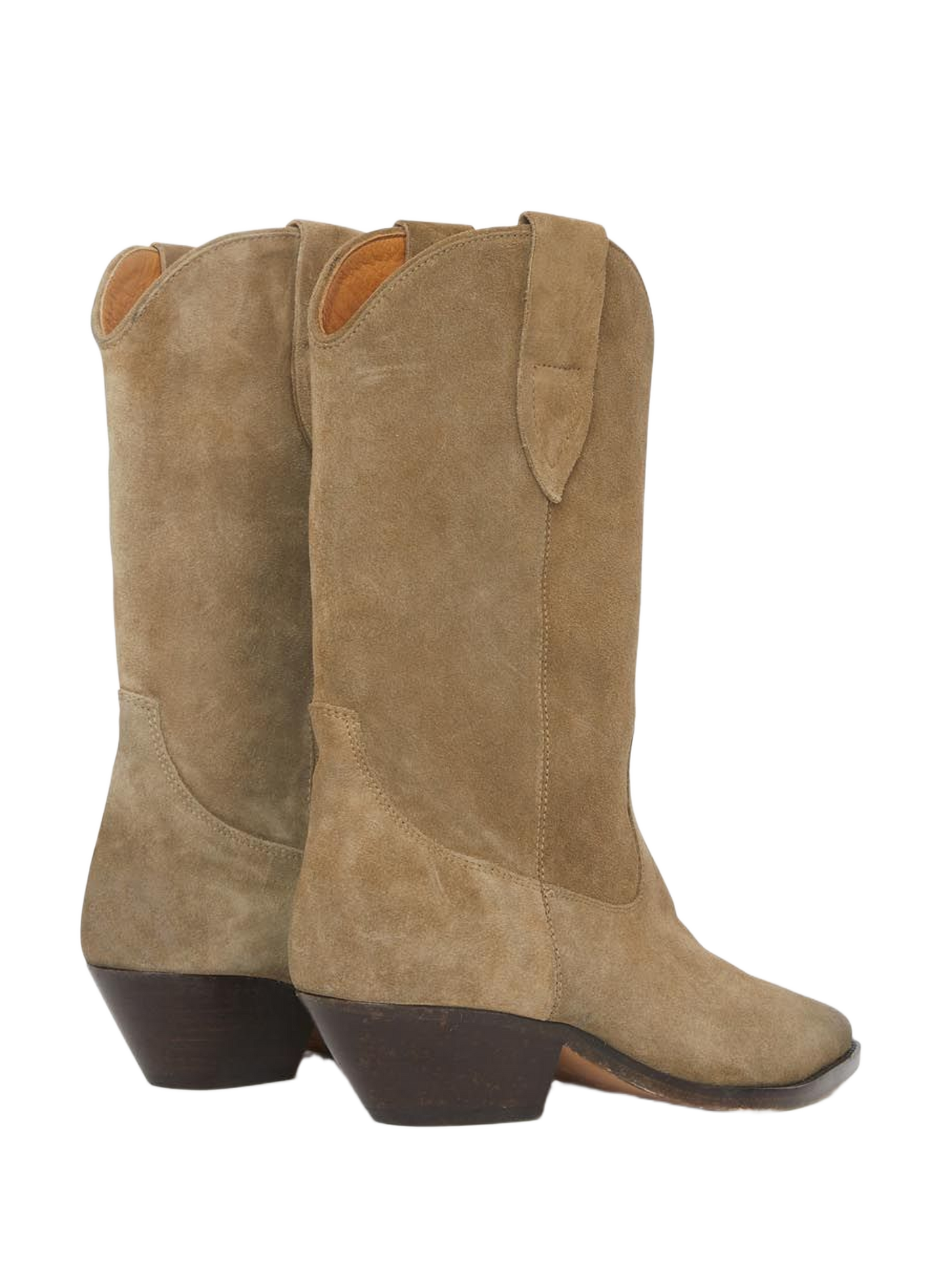Derto suede calf leather cowboy boots ISABEL MARANT Brown