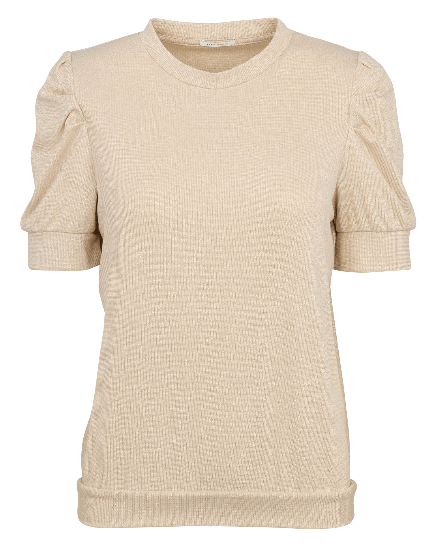 Pull droit col rond pailleté IKKS Doré