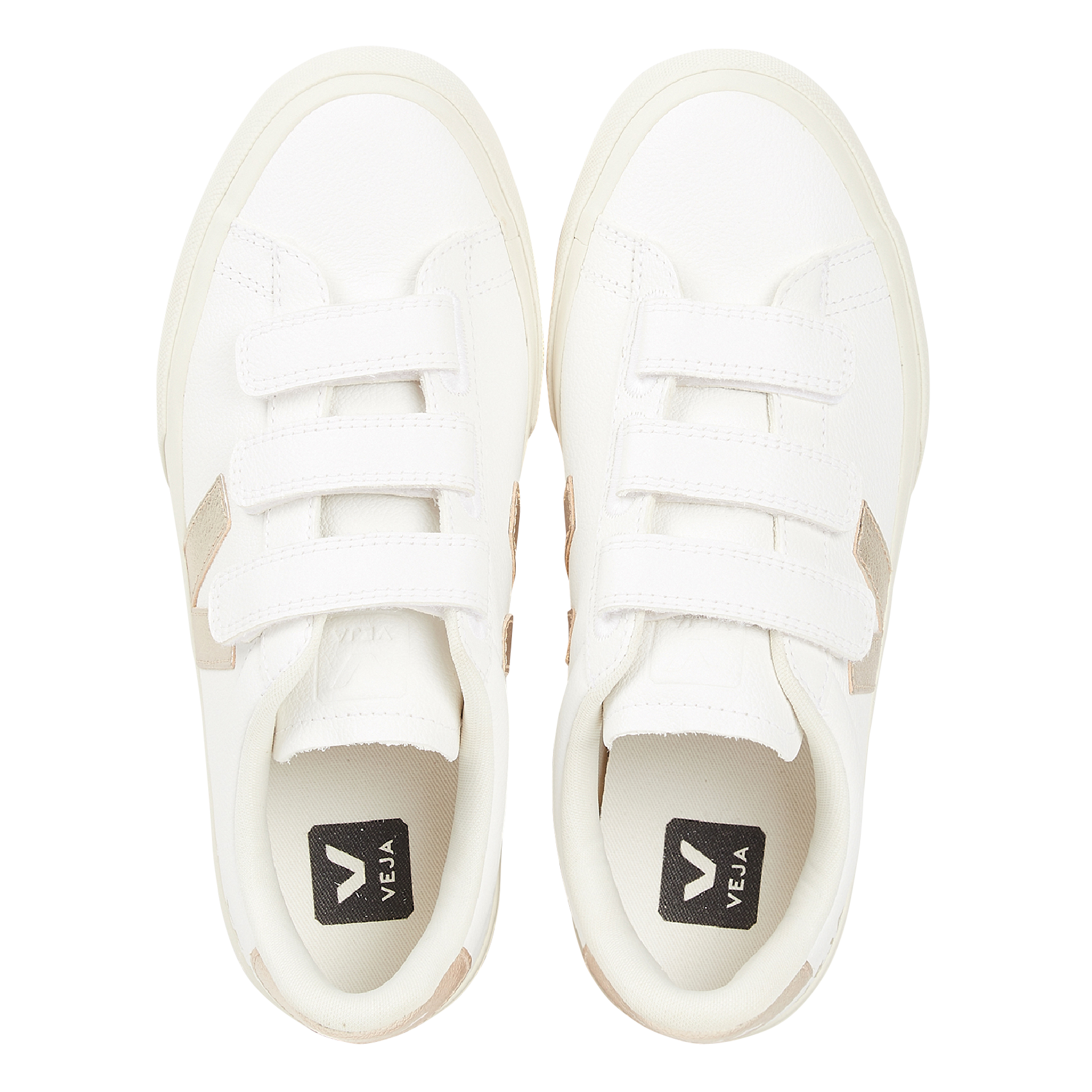 Baskets basses en cuir recife logo VEJA Blanc