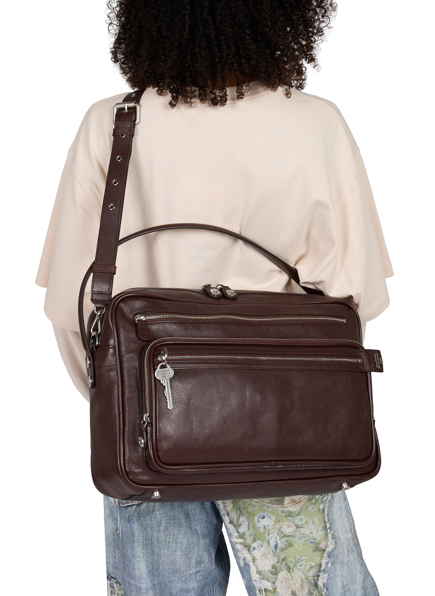 Camero leather shoulder bag ACNE STUDIOS Brown