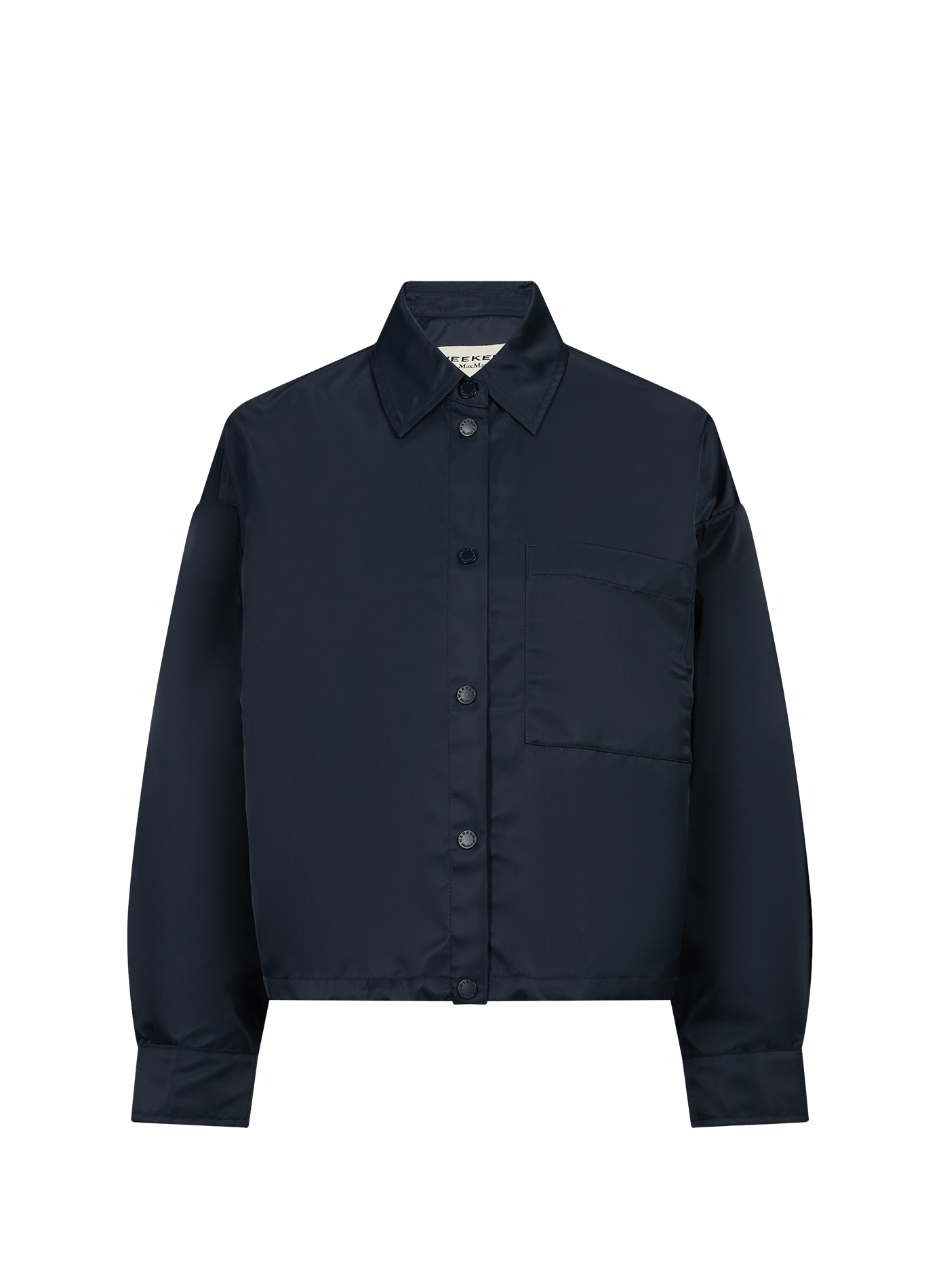 Short satin finish raincoat MAX MARA WEEK END Blue