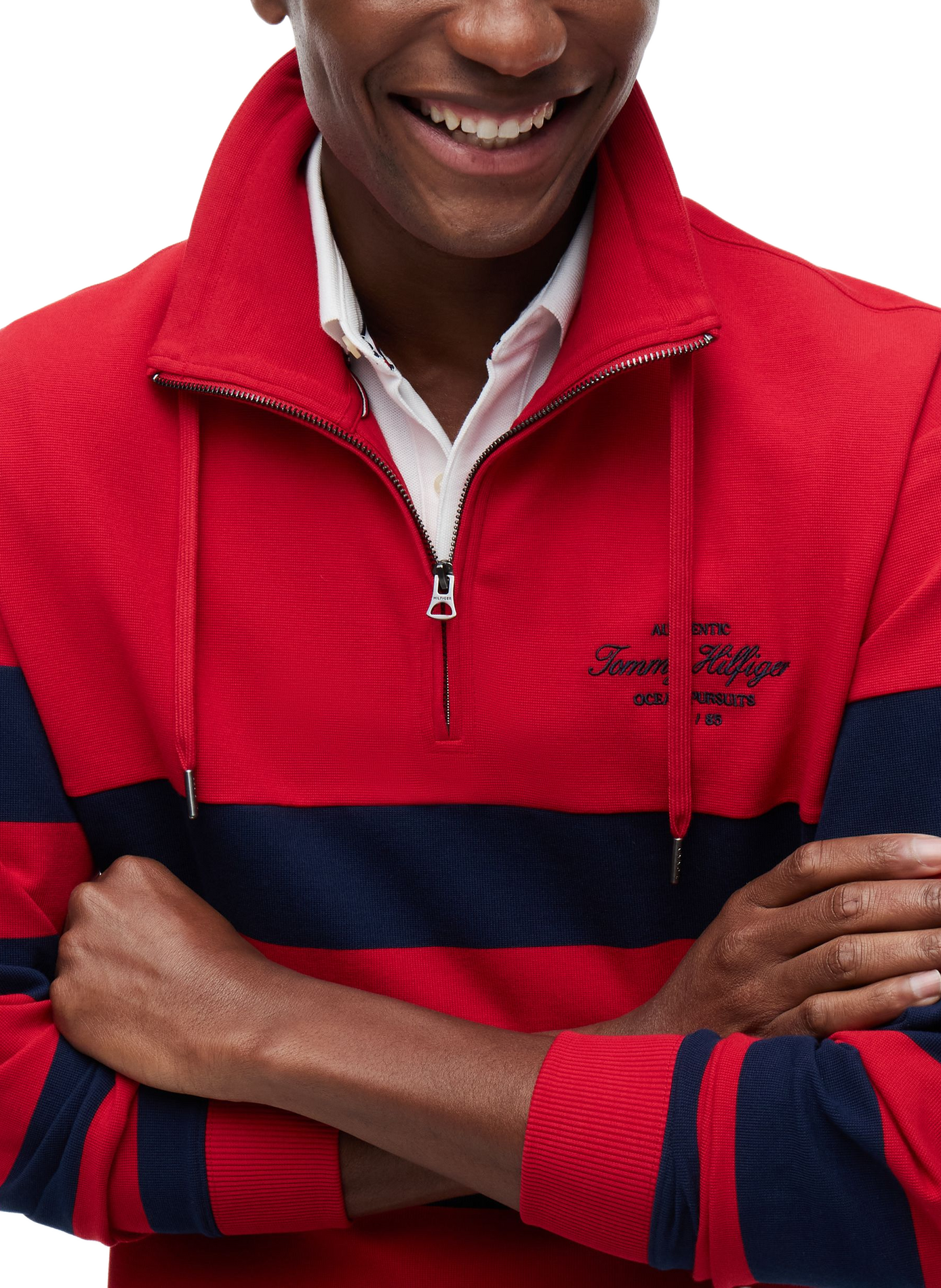 Striped polo shirt TOMMY HILFIGER Red